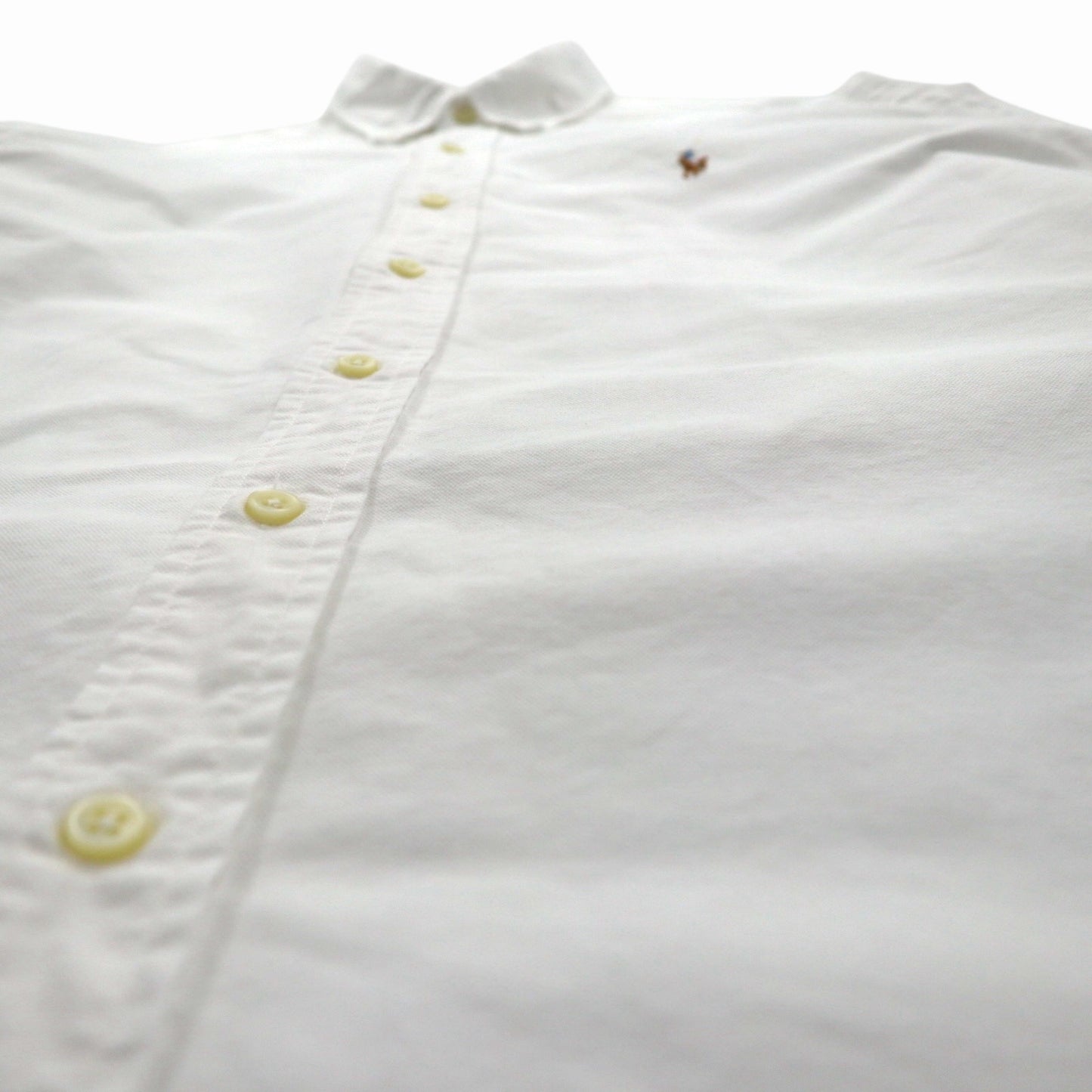 RALPH LAUREN Classic Fit Oxford Button-Down Shirt, Size M, White Cotton, Small Pony Embroidery