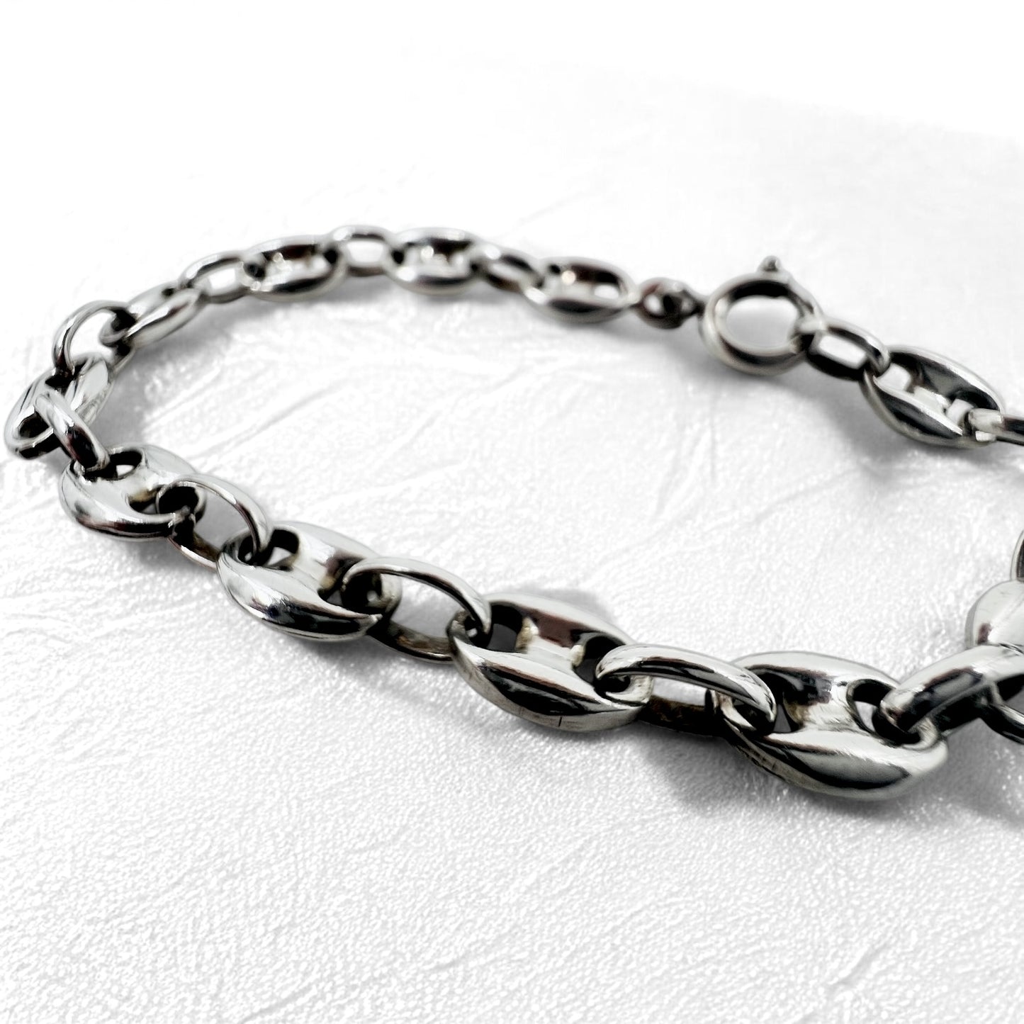 UNOAERRE Vintage Anchor Chain Bracelet in 925 Silver