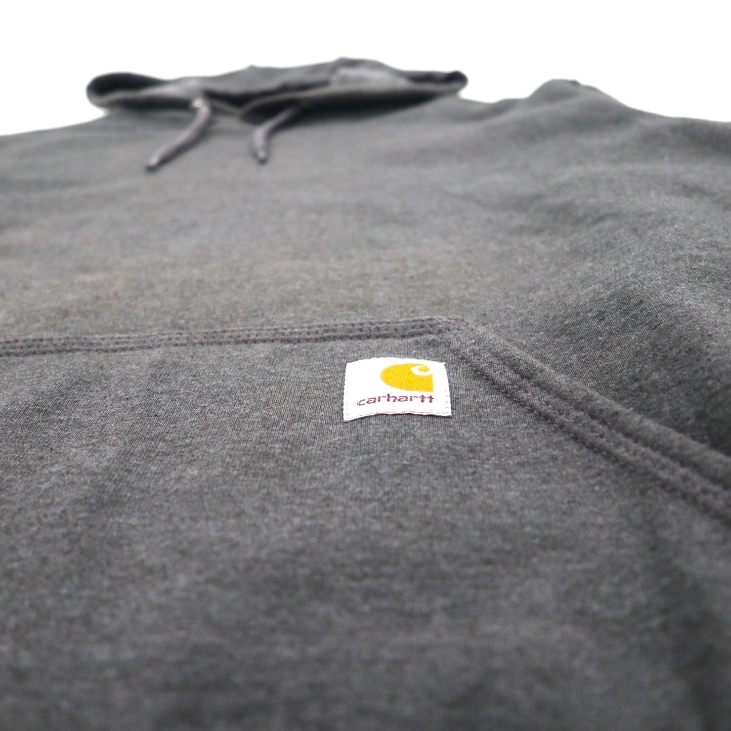 Carhartt Loose Fit Midweight Logo Sleeve Hoodie, Size M, Gray, Fleece-Lined, Sleeve Logo, K288, Made in Mexico