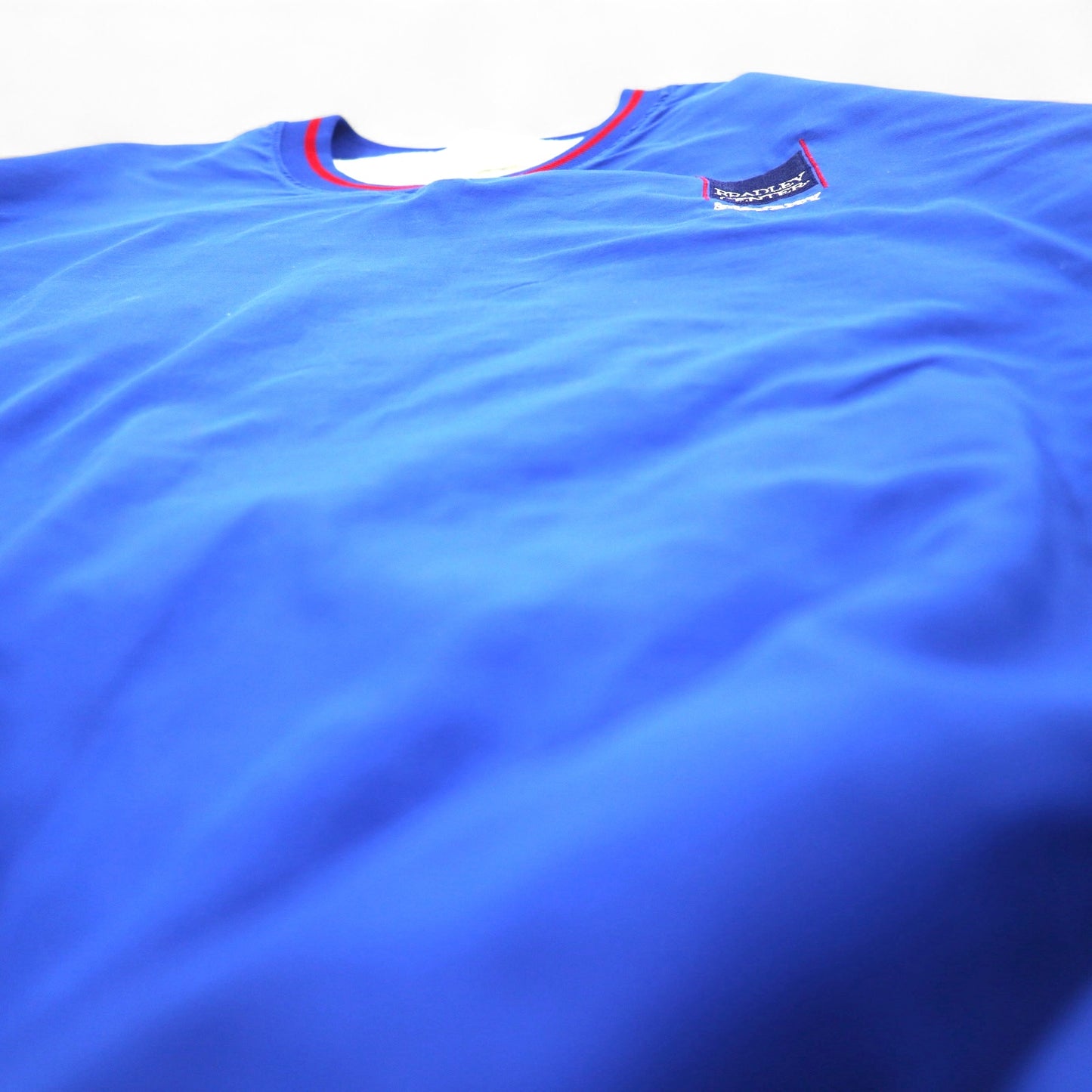 USA製 90年代 DeLONG リブライン ピステ プルオーバー ナイロンジャケット XL ブルー BRADLEY CENTER