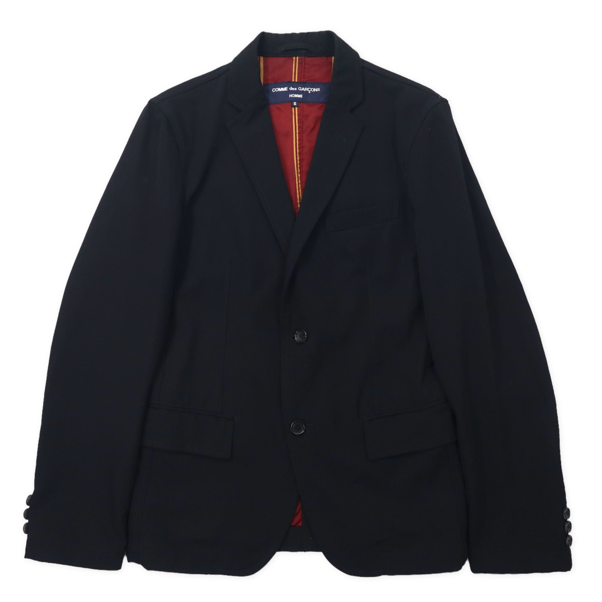 COMME des GARCONS HOMME 2b Tailored Jacket S Black Wool ...