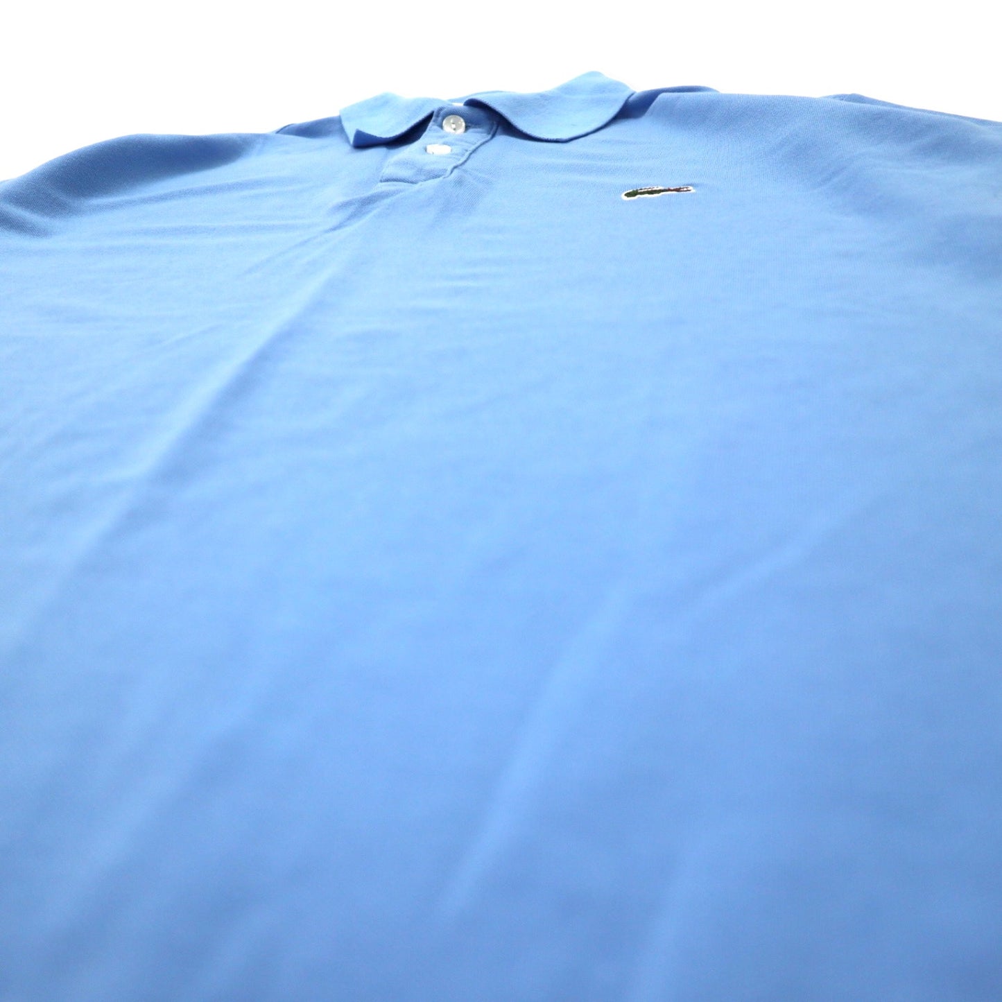 LACOSTE Polo Shirt 5 Blue Cotton Polyester French Design One Point Logo