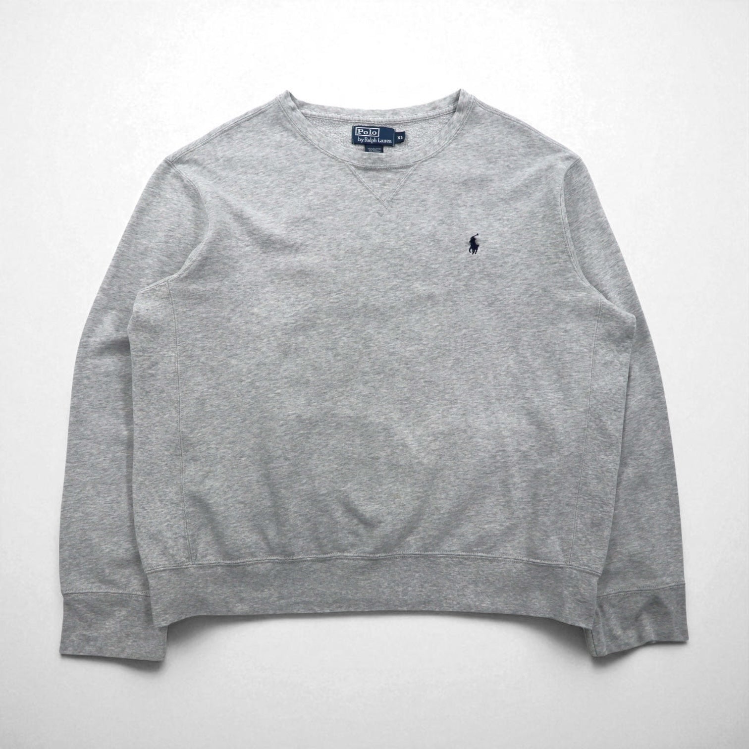Polo by Ralph Lauren 90年代 クルーネック スウェット XL グレー 無地 