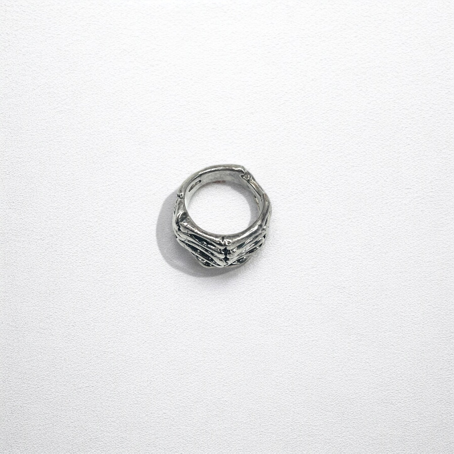 Vintage Silver Bone Ring ボーンハンド リング 指輪 17号 シルバー 925 スケルトン ゴシック パンク ロック