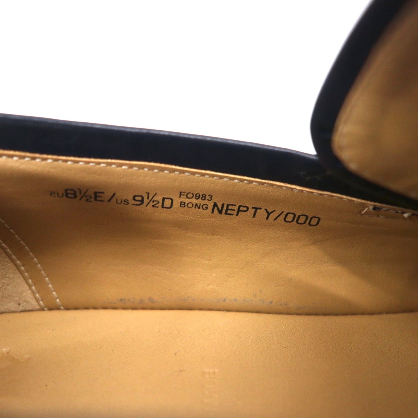 BALLY スイス製 ロゴプレート ビット ローファー 27.5cm ブラック レザー NEPTY/000