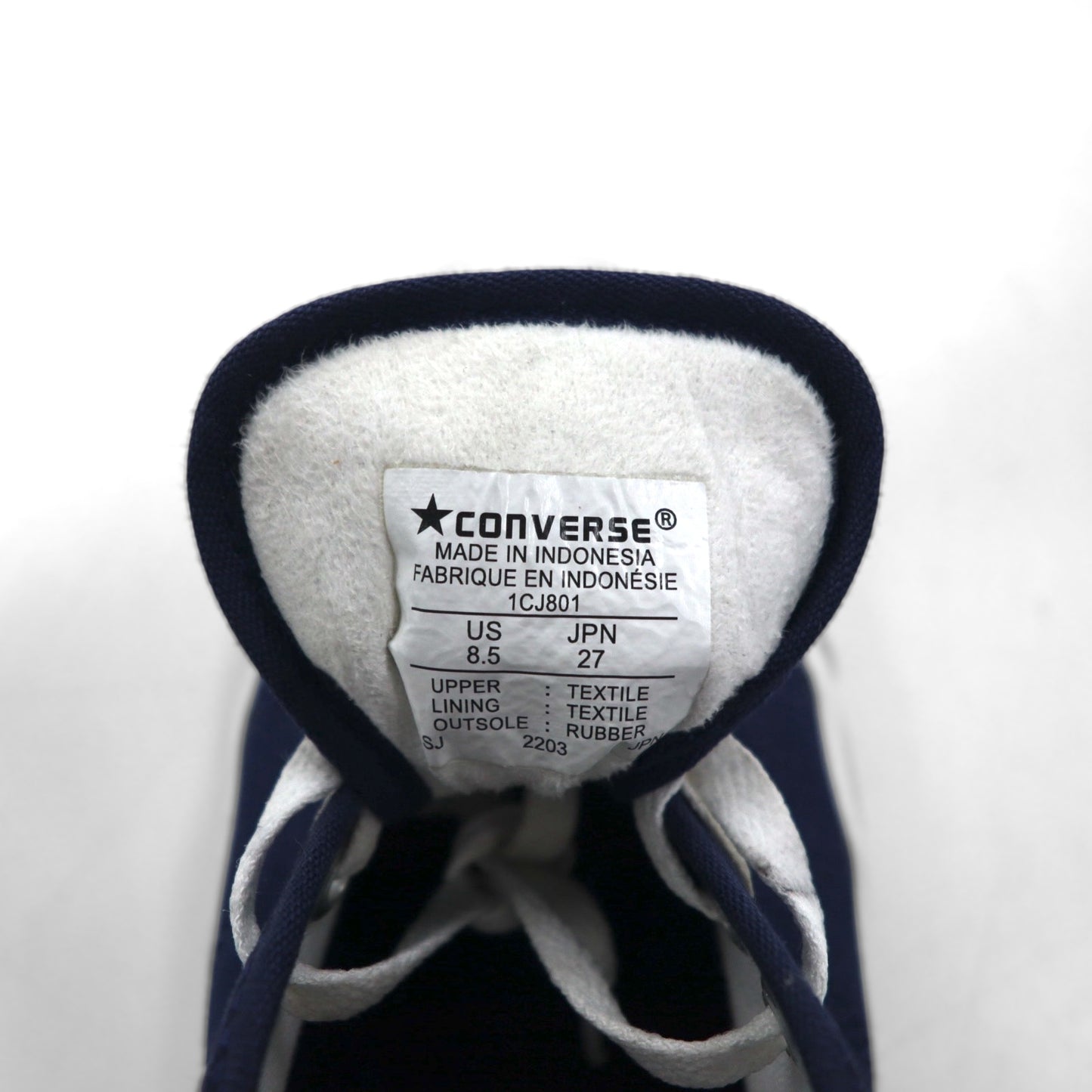 CONVERSE ジャックパーセル JACK PURCELL スニーカー 27cm ネイビー キャンバス 1CJ801