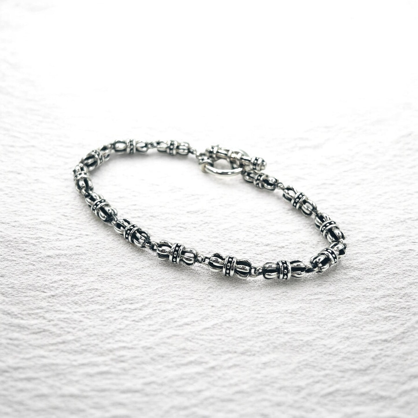 Vintage Gothic Chain Blacelet トグル チェーン ブレスレット シルバー 925 ゴシック クラウン