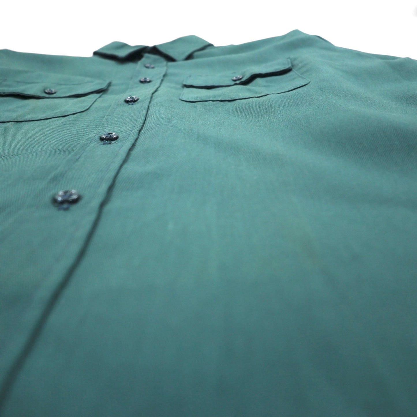 FIVE BROTHER 90年代 USA製 ツイル ワークシャツ L カーキ ポリエステル コットン ACWA ユニオンメイド UNION MADE