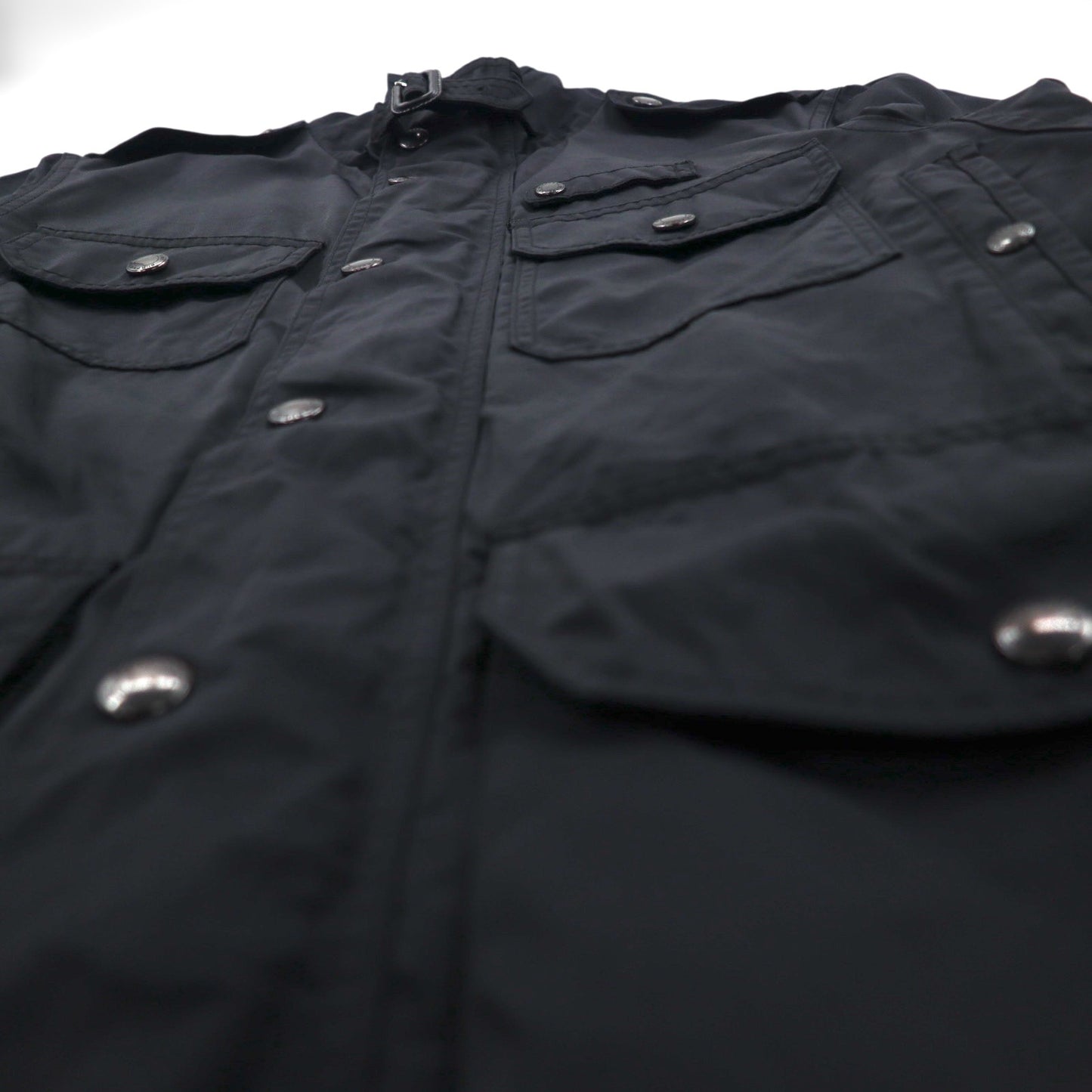 BURBERRY ミリタリー M-65 フィールドジャケット M マルチ ユーティリティポケット 現行タグ 裏地ノバチェック チンストラップ THTHAGAR503NON