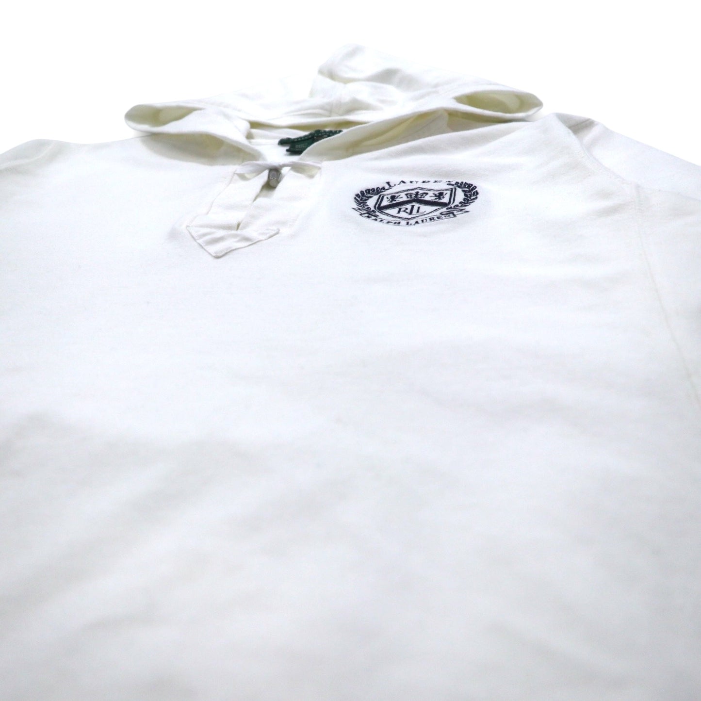 LAUREN ACTIVE RALPH LAUREN 90年代 スキッパー パーカー M ホワイト トグルボタン エンブレムロゴ刺繍