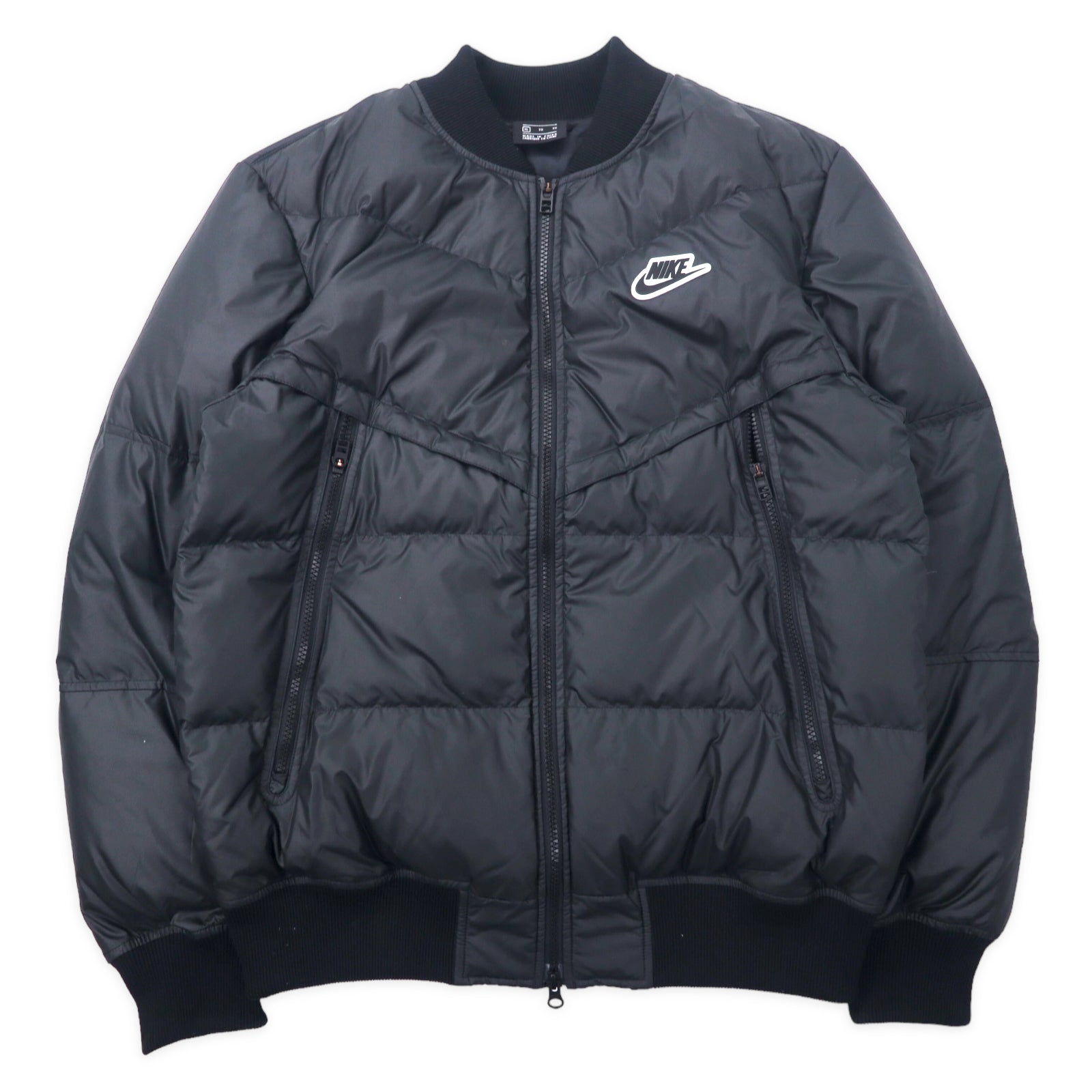 BLK/S/ナイキ DOUBLE ZIP CAMPIONE ダウン ボンバー - ダウンジャケット