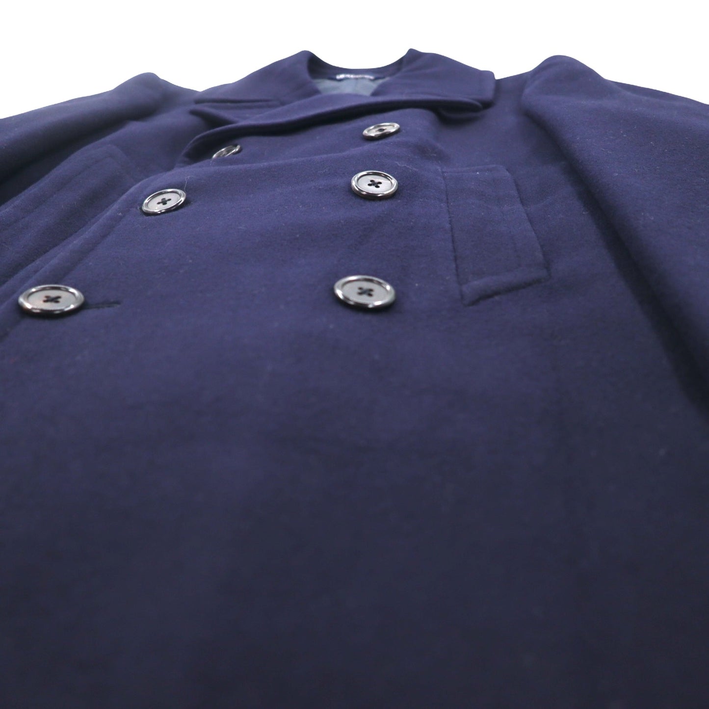 Polo by Ralph Lauren Double Chesterfield Coat, Medium, Navy, Wool, Impact 21, Made in Japan