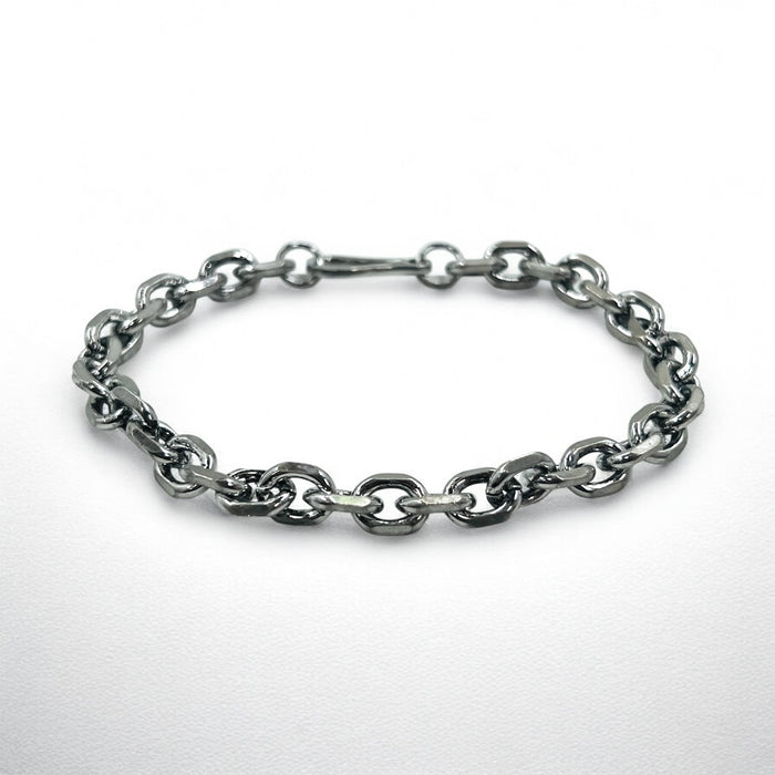 Vintage Silver Chain Bracelet, Kihei Silver Chain Hook Bracelet, Silver 925