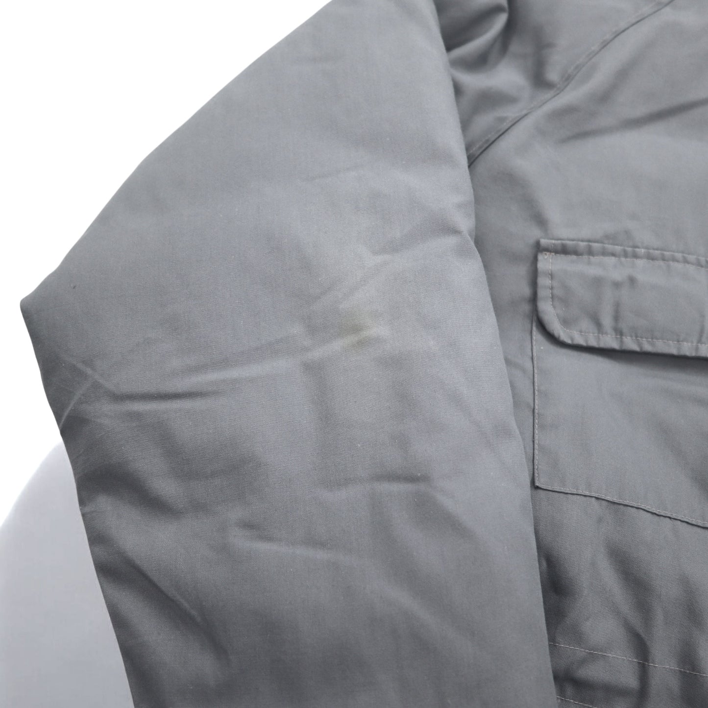 Cabela's 90年代 フード着脱式 65/35クロス グースダウンジャケット XL グレー ドローコード