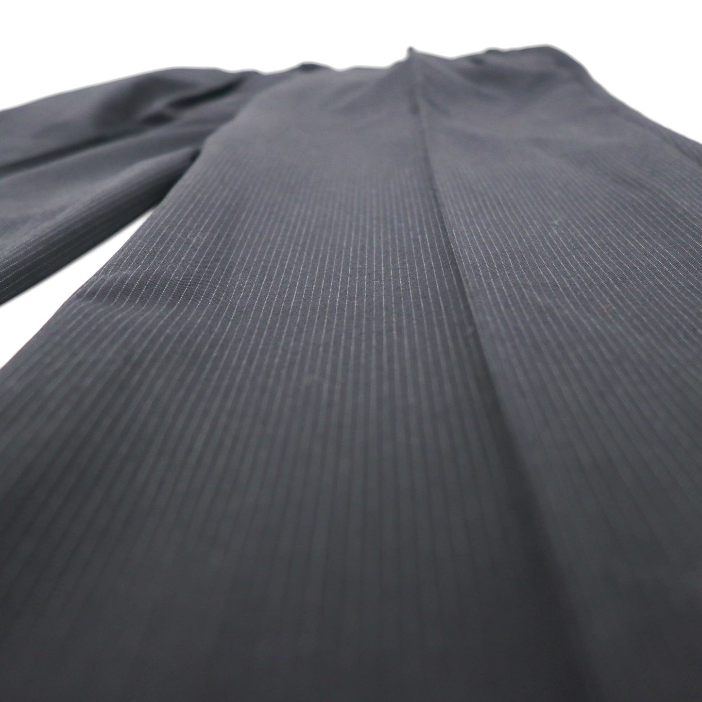 Burberry's Classics Vintage Super 100s 3B Suit Set, Size L, Black Wool with Shadow Stripe