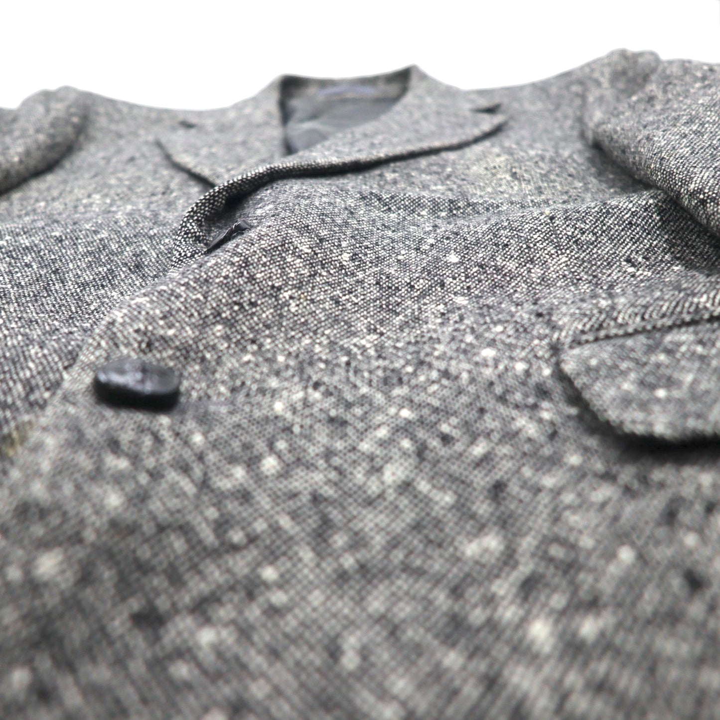 Burberrys オールド カシミヤ混 2B ツイードジャケット M グレー ウール 羊毛 日本製