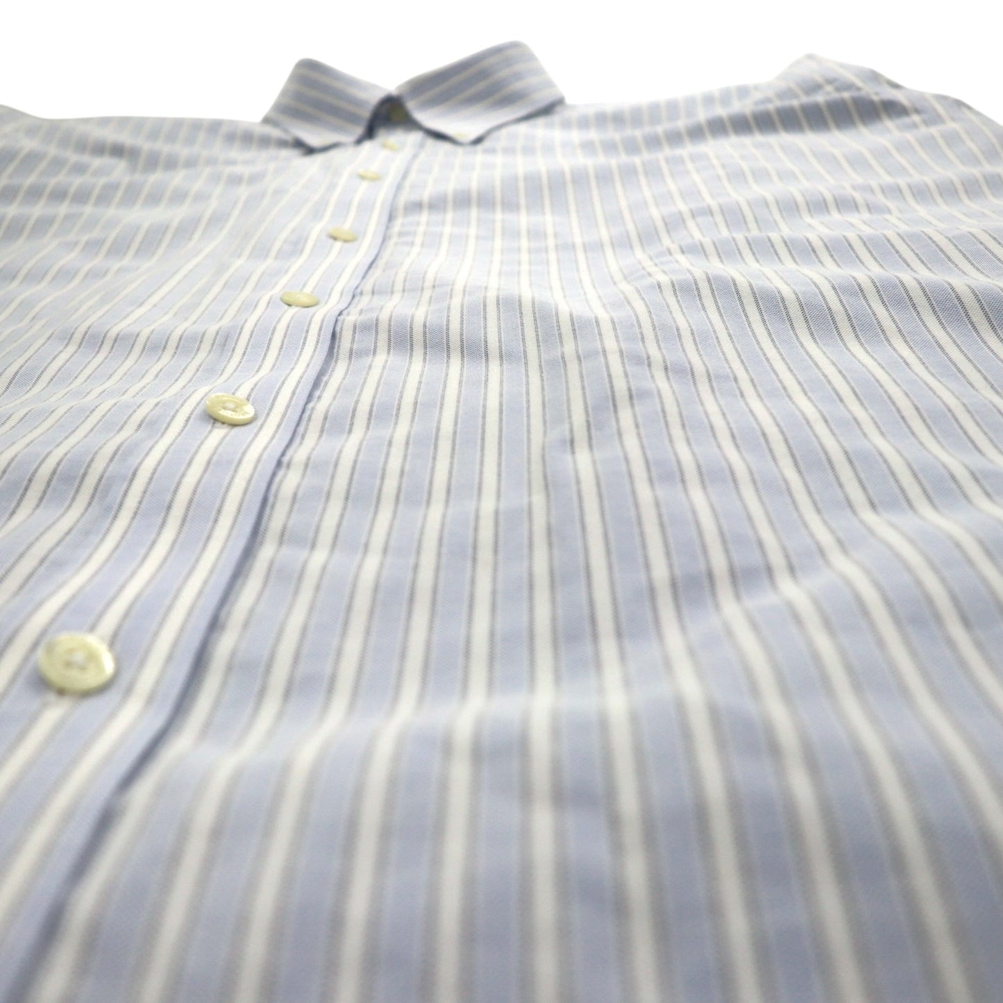 Brooks Brothers オックスフォード ボタンダウンシャツ 2XL ブルー ホワイト ストライプ ワンポイントロゴ