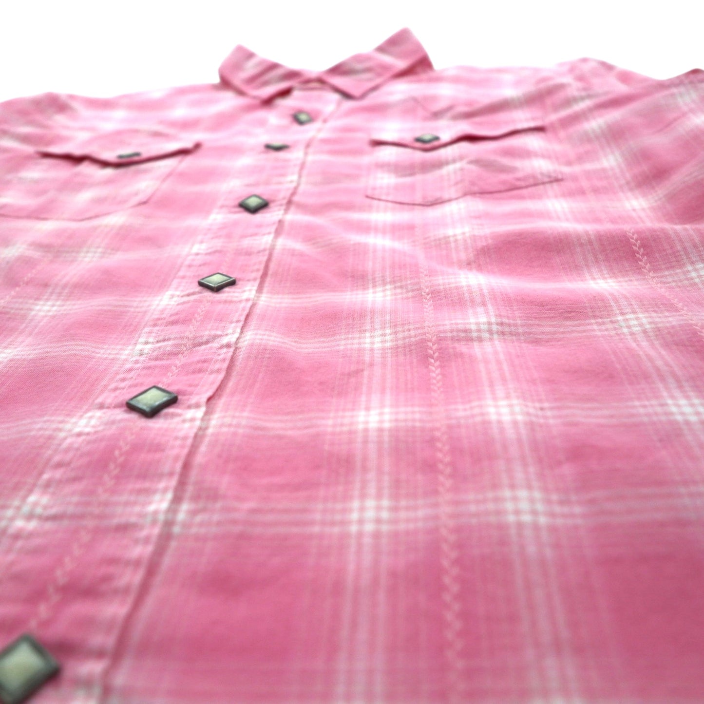 Polo by Ralph Lauren ウエスタンシャツ XL ピンク チェック 胸ポケット 未使用品