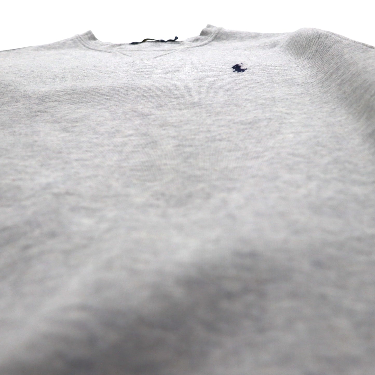 Polo Ralph Lauren 前V スウェット トレーナー S グレー スモールポニー 刺繡 ロゴ