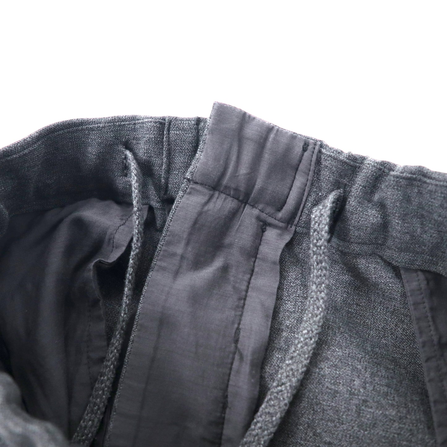 YAECA イージー スラックスパンツ S グレー ポリエステル ERGONOMIC 14610 2WAY WIDE PANTS