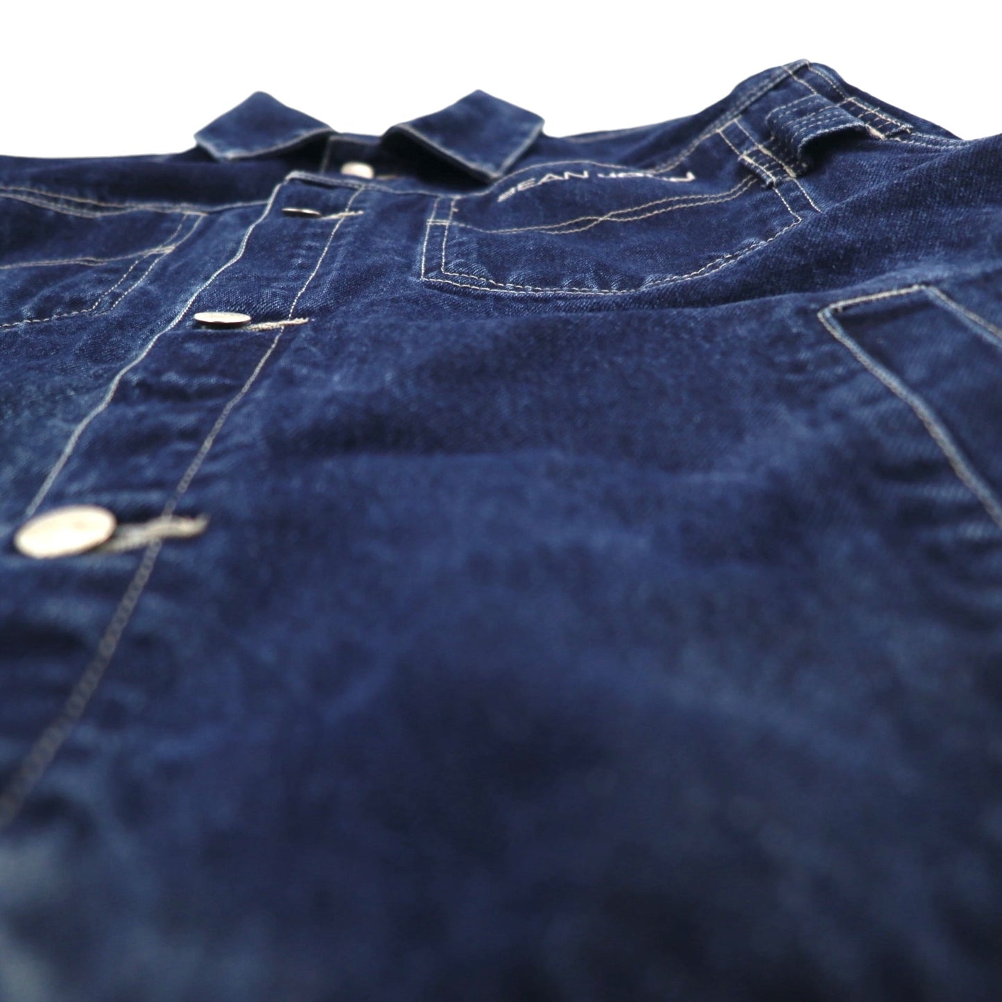 SEAN JOHN 00s Denim Jacket, G-Jean, M, Indigo, Blue, One Point Logo, Embroidered