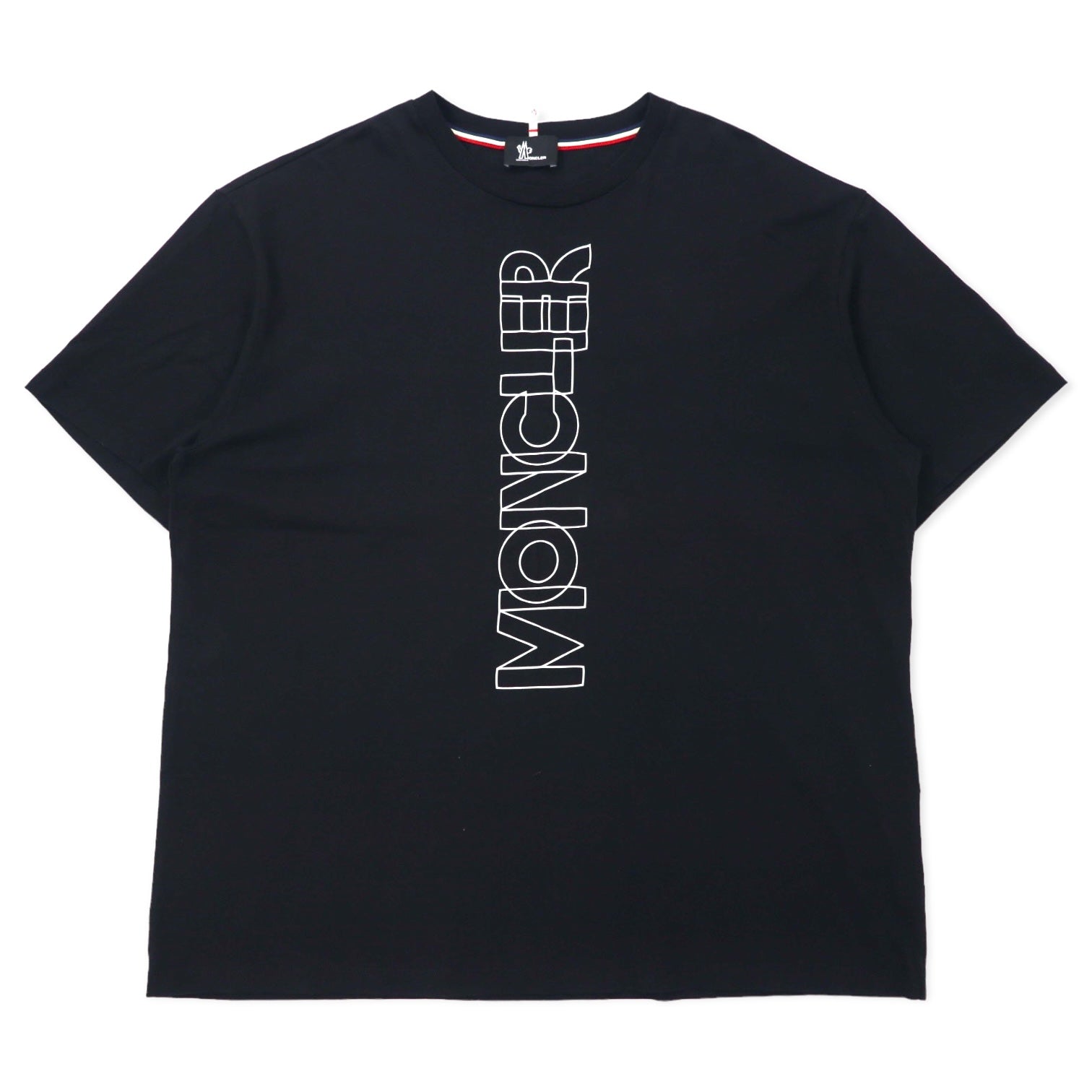 MONCLER T-Shirt 3XL Black Cotton Grenoble Sketch T-SHIRT F20978C70610 8390T  20-4265 Türkiye Made – 日本然リトテ