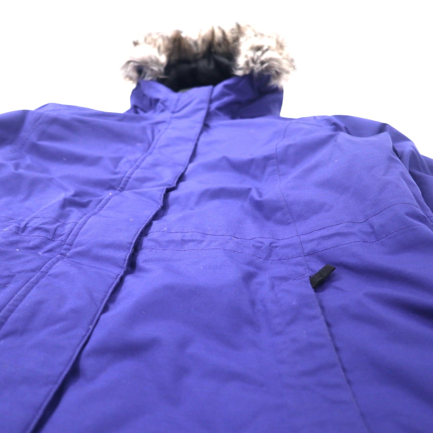 Eddie Bauer ウェザーエッジ ダウンパーカー ダウンコート L ネイビー ポリエステル ファー着脱式 WEATHER EDGE