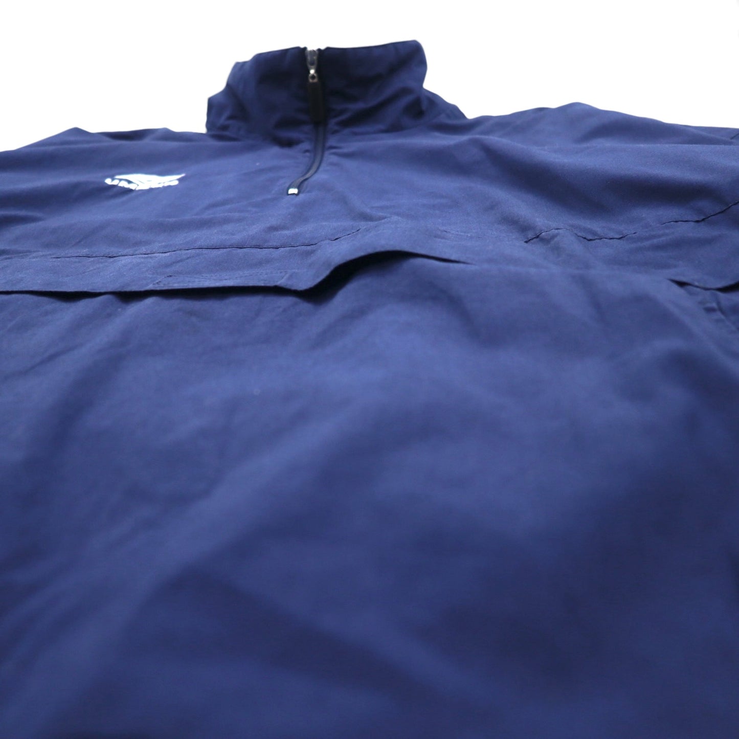 UMBRO 00s Half-Zip Anorak Jacket, XL, Navy, One-Point Logo, Kangaroo Pocket