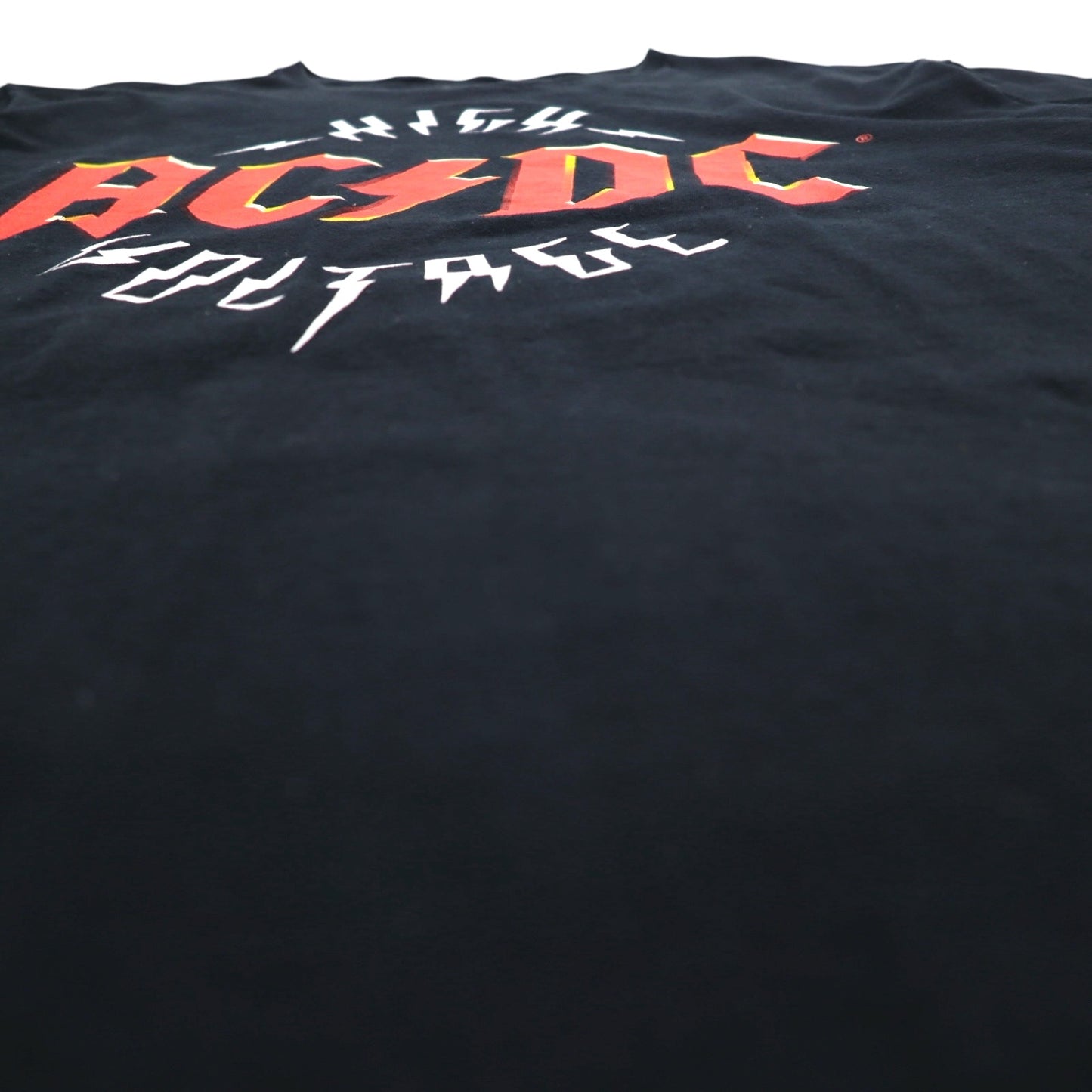 AC/DC 00年代 ロック バンド Tシャツ バンT XL ブラック コットン HIGH VOLTAGE
