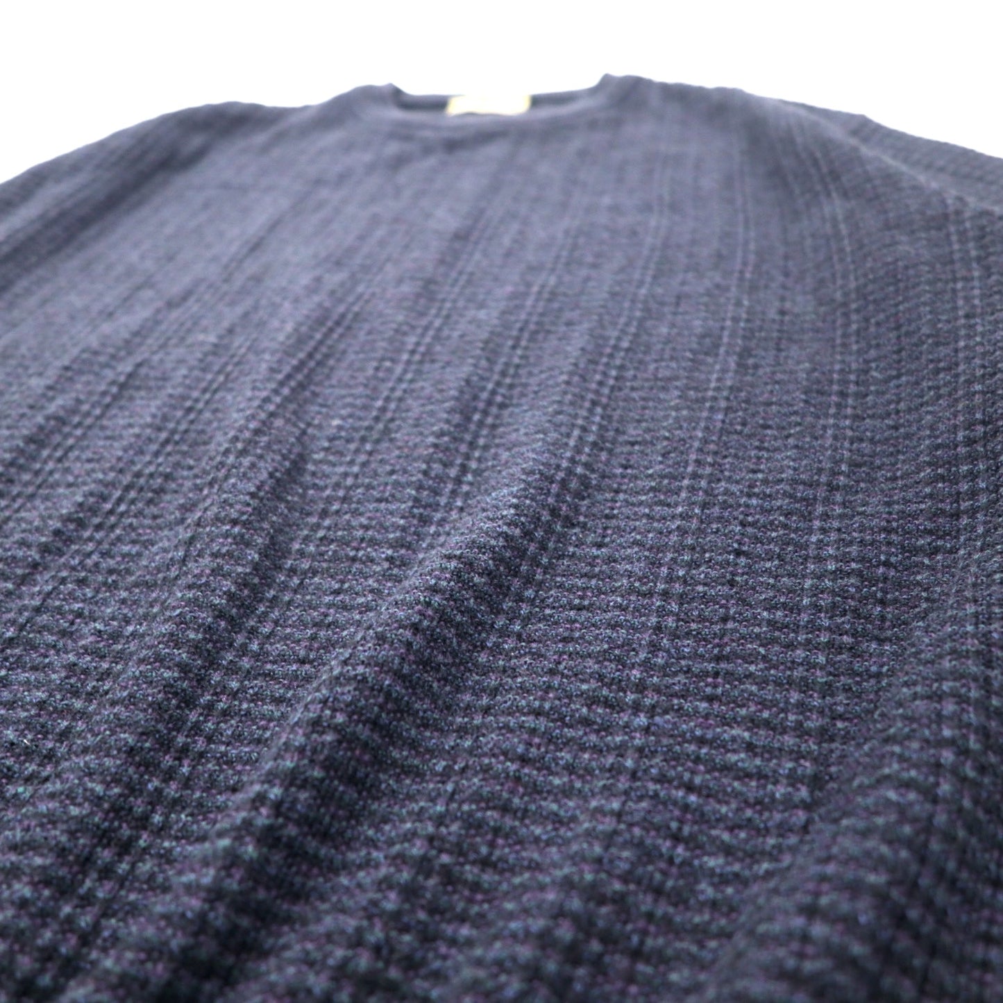 Lungarno イタリア製 ケーブルニット セーター L ネイビー アクリル ウール