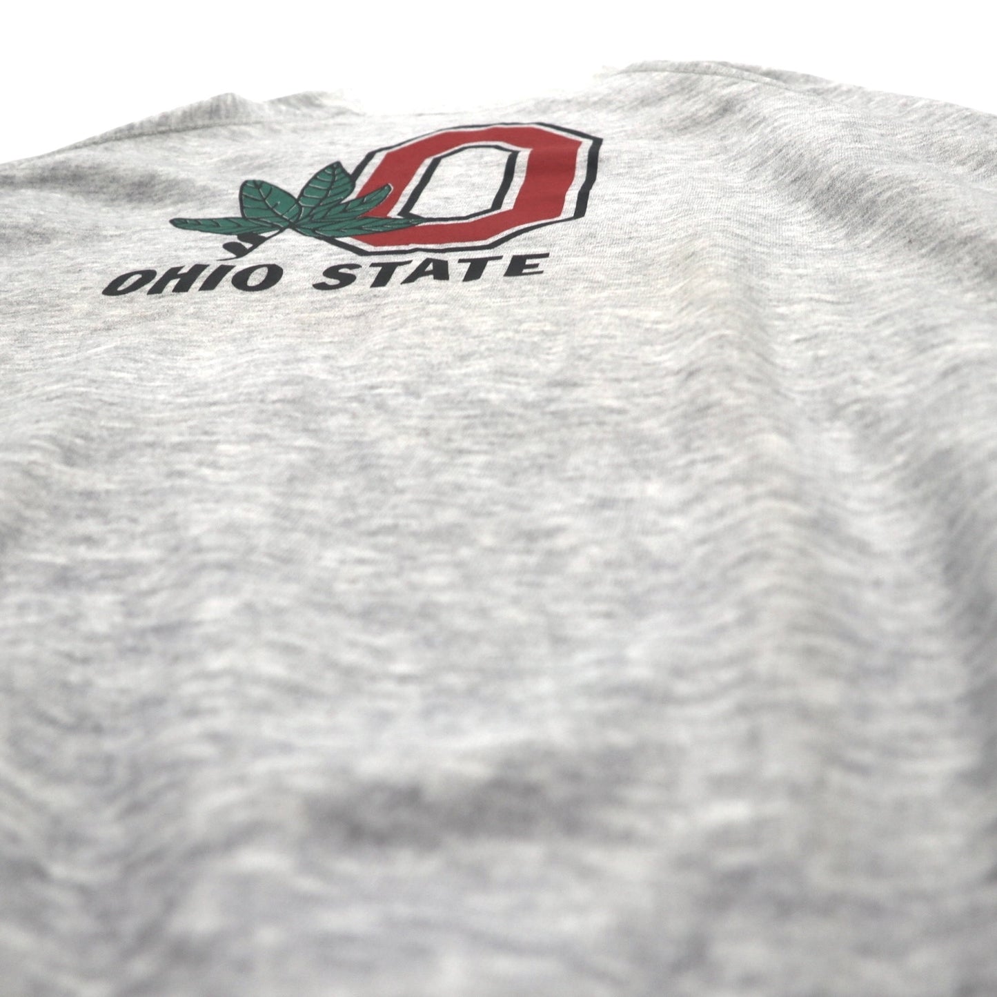 Made in USA 90s BASSETT-WALKER College Print Sweatshirt 3XL Grey OHIO STATE