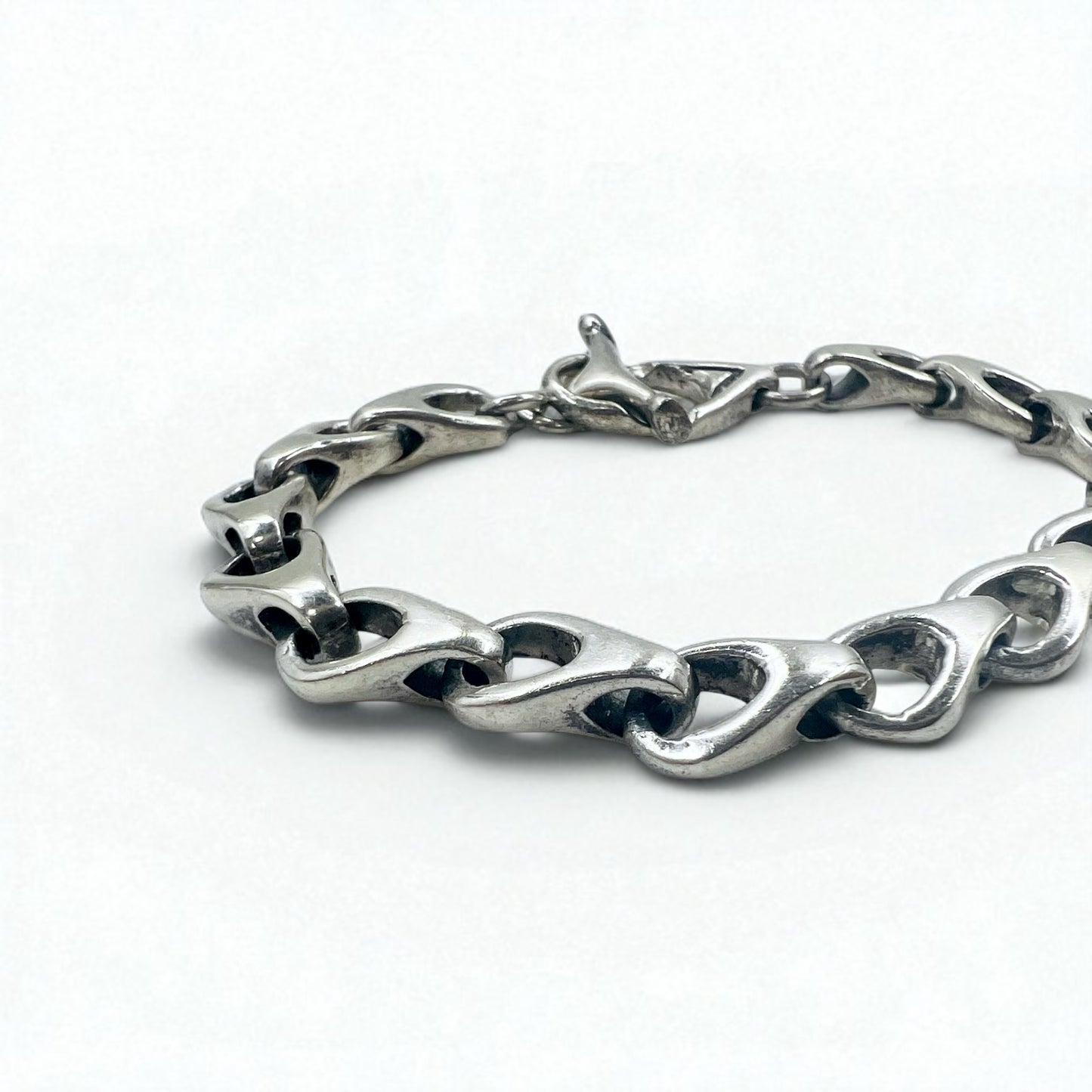 Vintage Silver Chain Bracelet ヴィンテージ シルバー ボリューム チェーン トグル ブレスレット 925