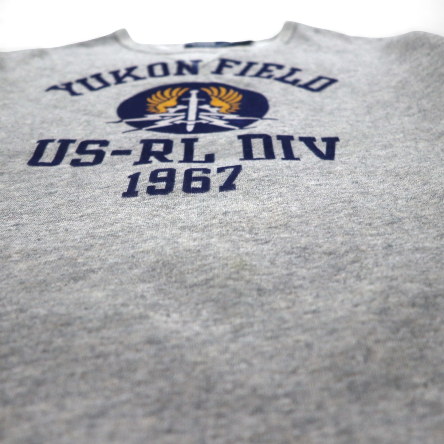 Polo Ralph Lauren ヴィンテージフィット スウェット トレーナー M グレー YUKON FIELD US-RL DIV 1967