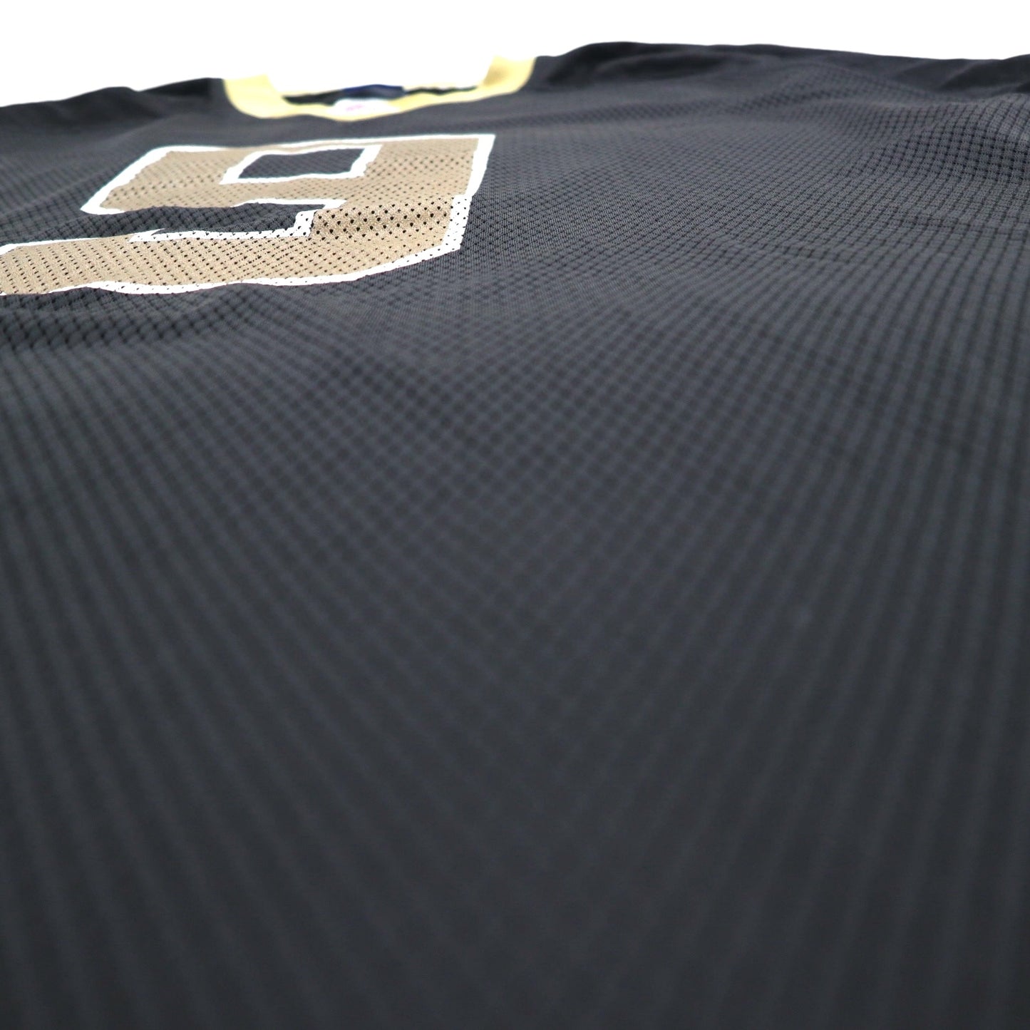 Reebok メッシュ ゲームシャツ NFL EQUIPMET 2XL ブラック ナイロン ナンバリング