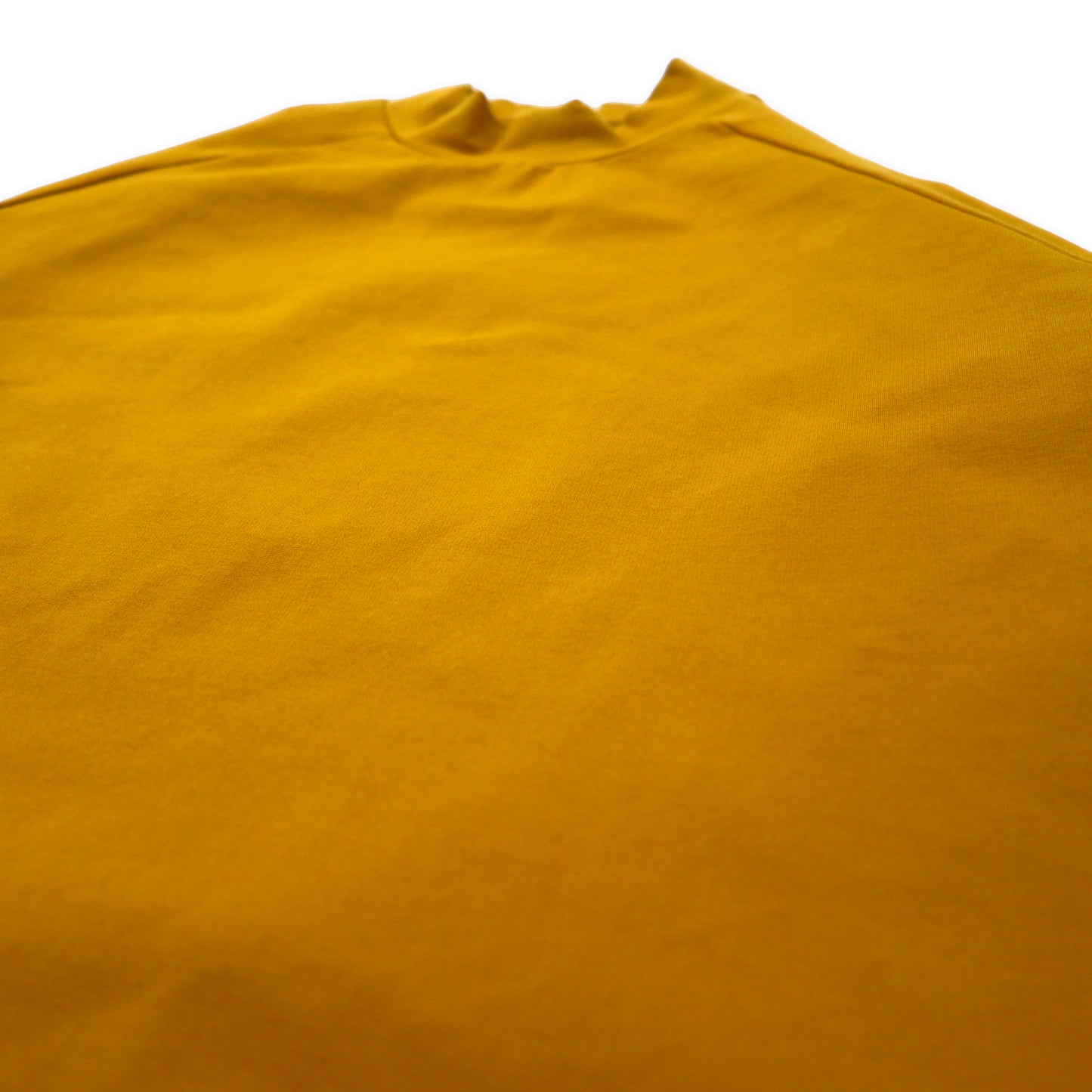 meanswhile ハイネックカットソー L Double Jersey High-necked レーヨン イエロー 日本製