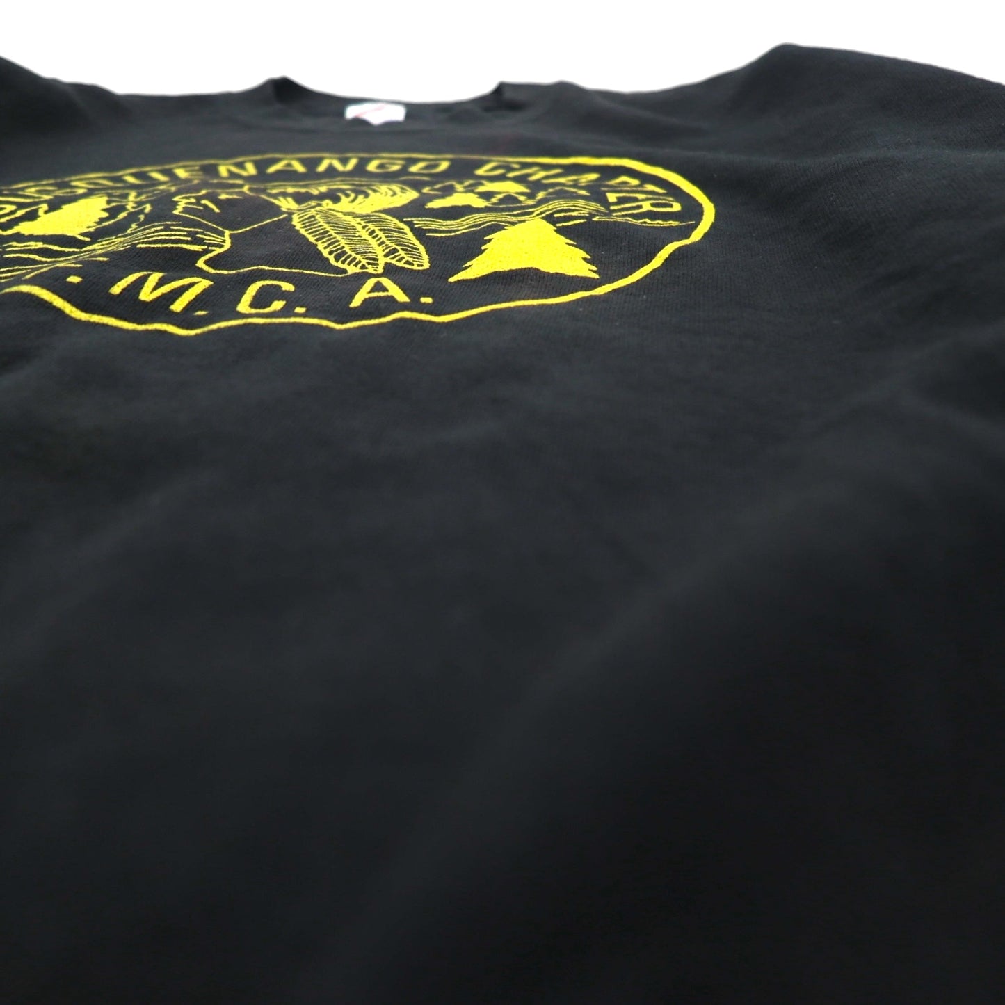 JERZEES 80年代 USA製 スウェット XL ブラック コットン 裏起毛 SUSQUENA CHAPTER F.M.C.A.