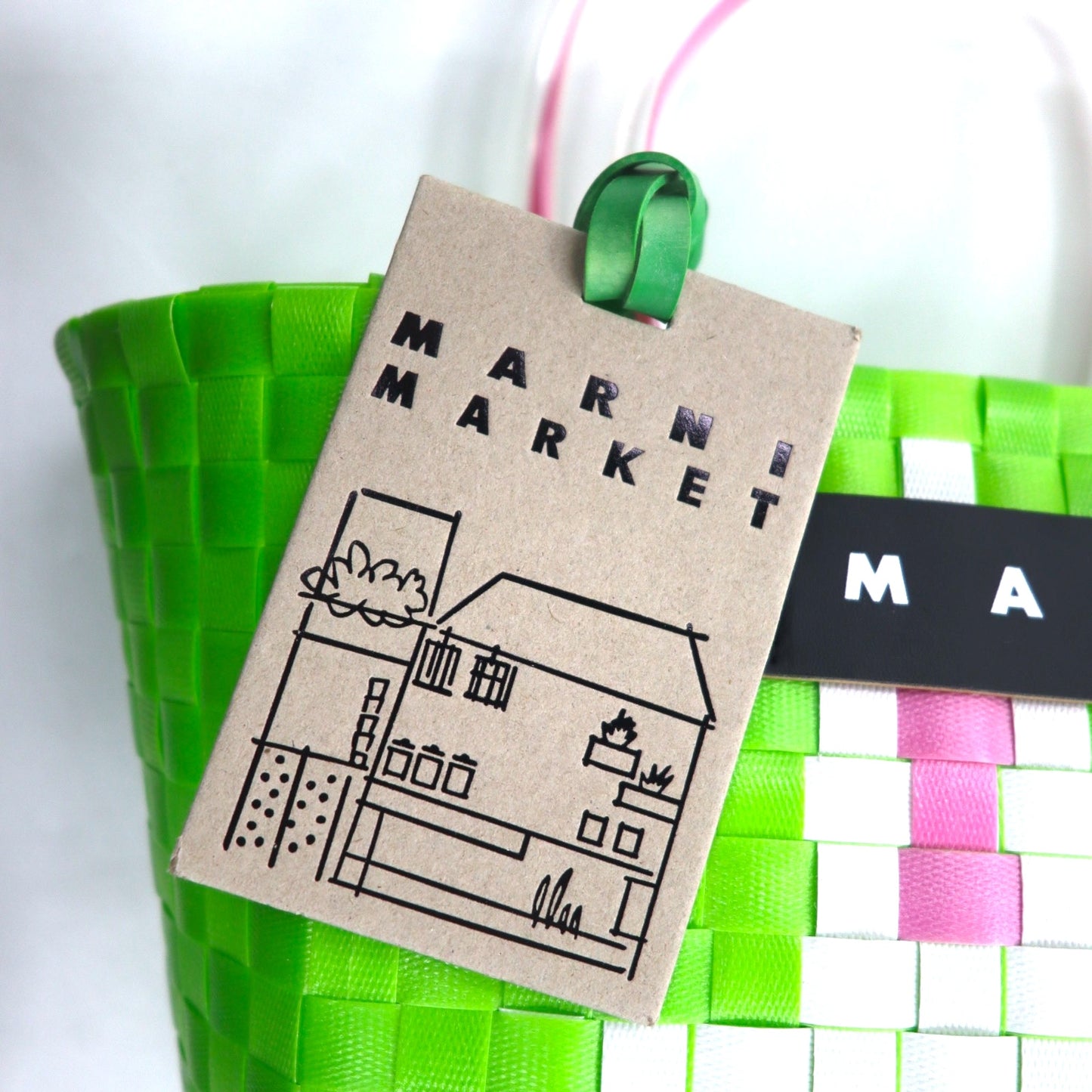 MARNI Flower Cafe Handbag FLOWER CAFE Animal Rabbit Mini Basket Bag