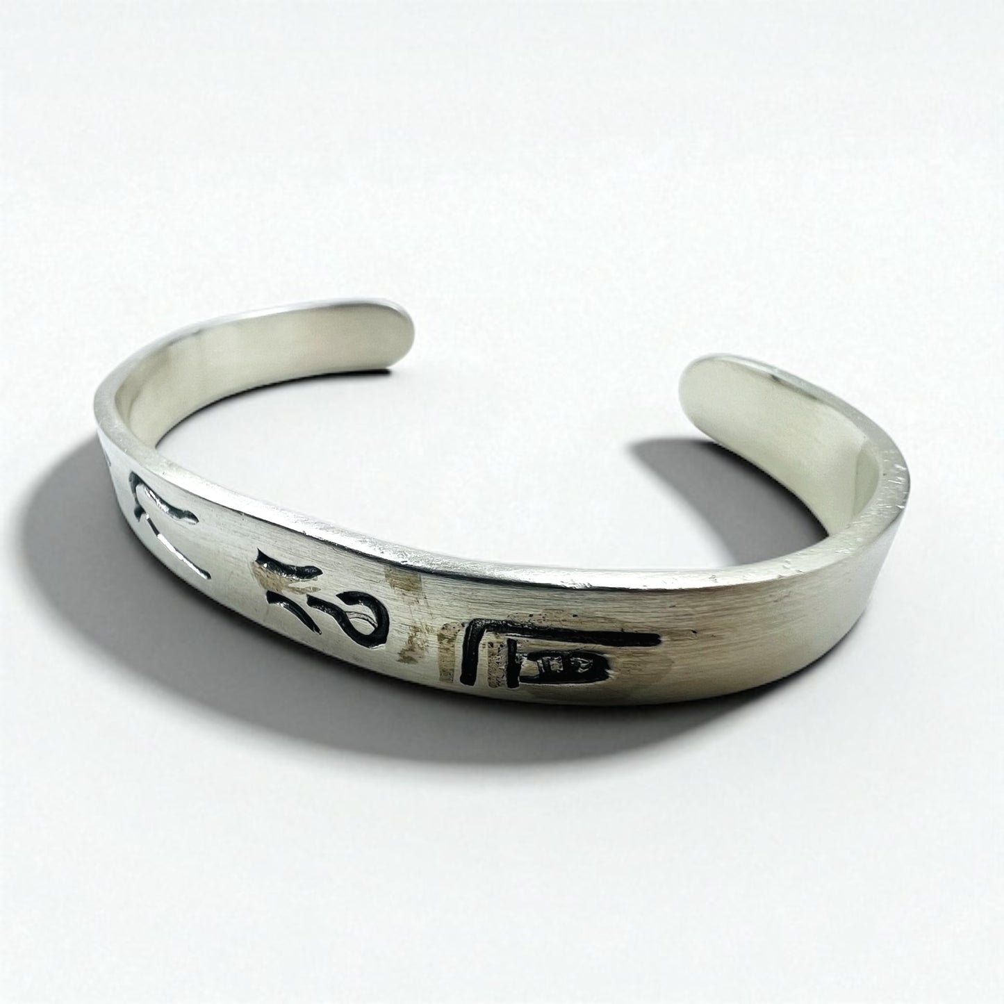 GAIJIN MADE ( HOLLYWOOD RANCH MARKET ) 外人公司 漢字 シルバー バングル 925 STERLING