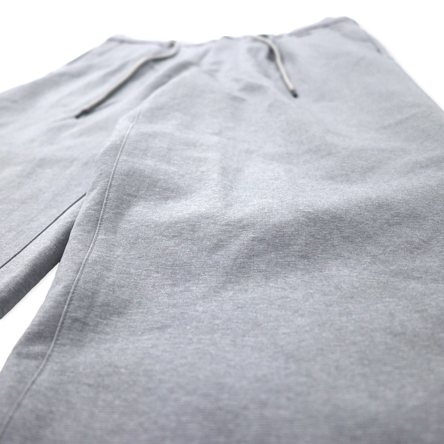 LACOSTE ストレッチ ストレート トラウザーズ イージーパンツ 46 グレー ポリエステル RELAXED FIT HH073EL