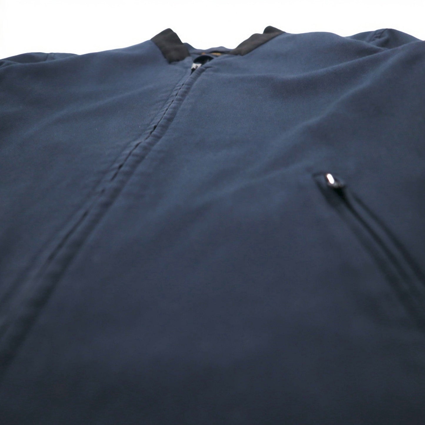 ato ジップアップ ブルゾン ジャケット S ネイビー コットン ririジップ ダブルジップ AM14A-B03 日本製