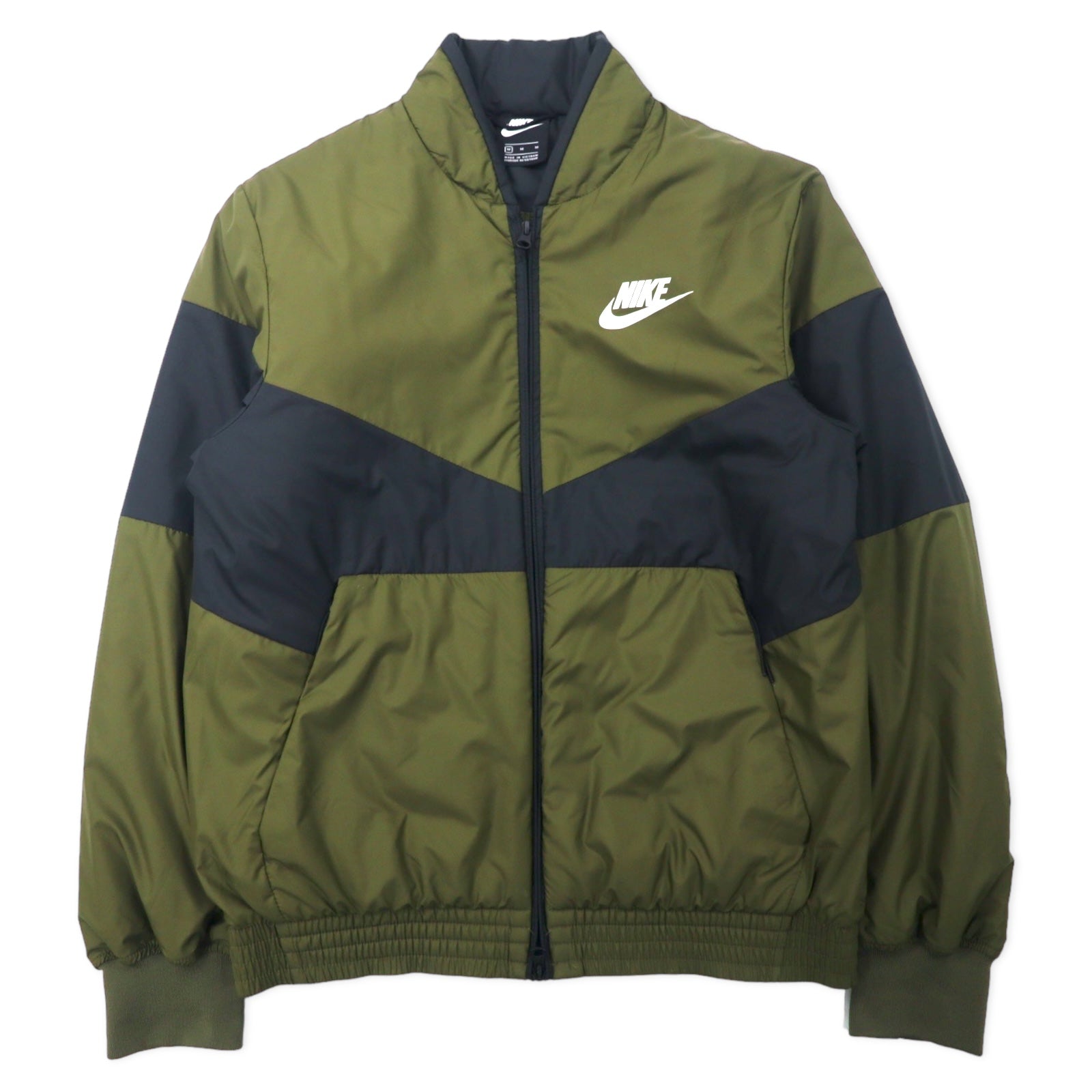 NIKE Synthetic Phil Bomber Jacket Cotton M KHAKI Polyester Swash