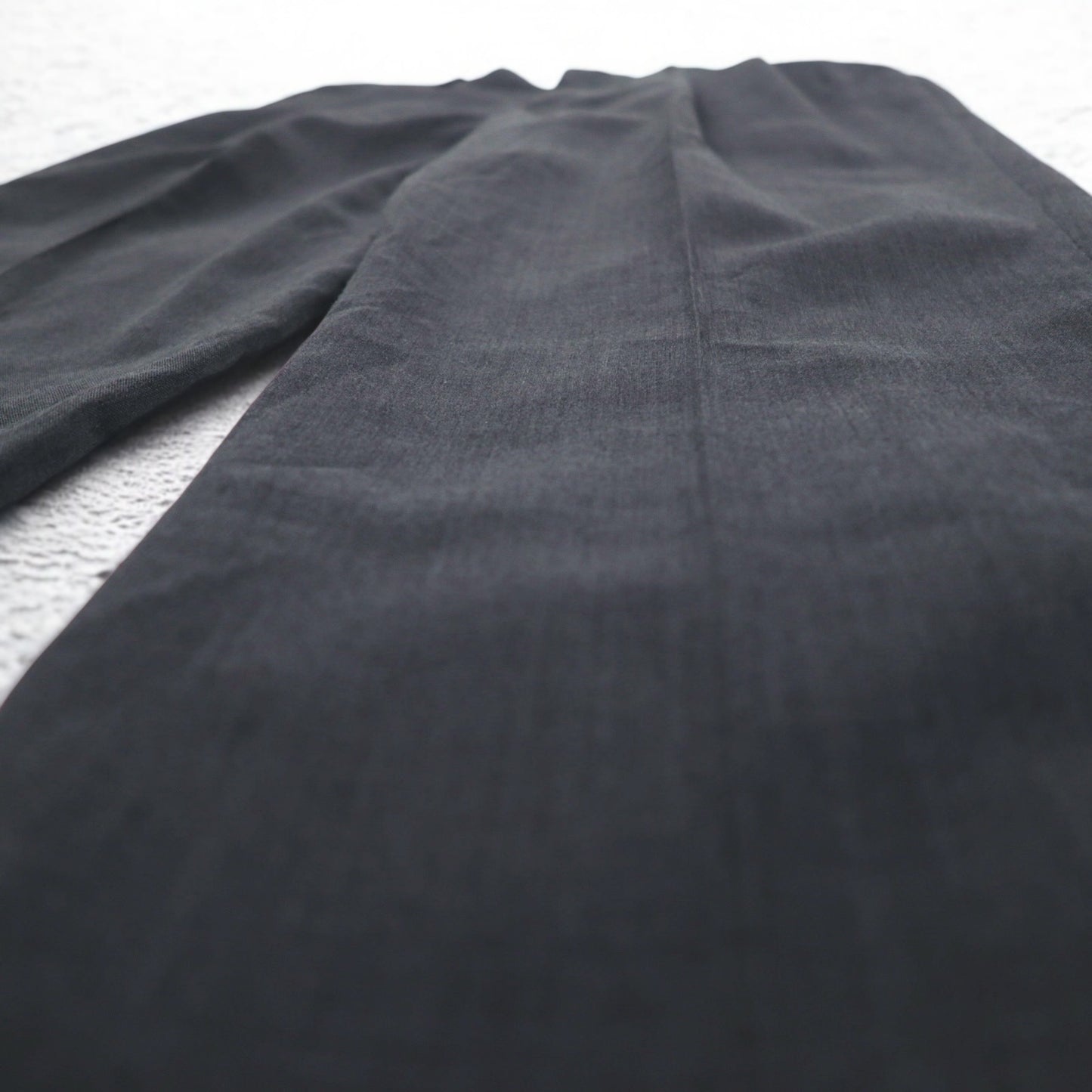 USA製 80年代 HAGGAR 2タック センタープレス スラックスパンツ M グレー ポリエステル ウール