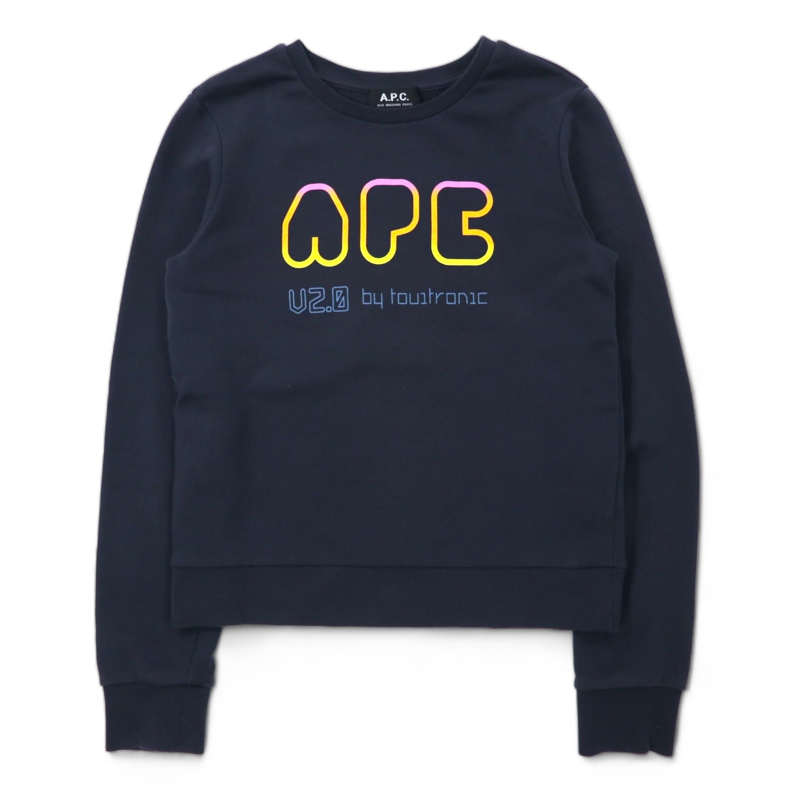 A.P.C. Print Sweatshirt XS Navy Cotton V2.0 by touitronic – 日本然リトテ