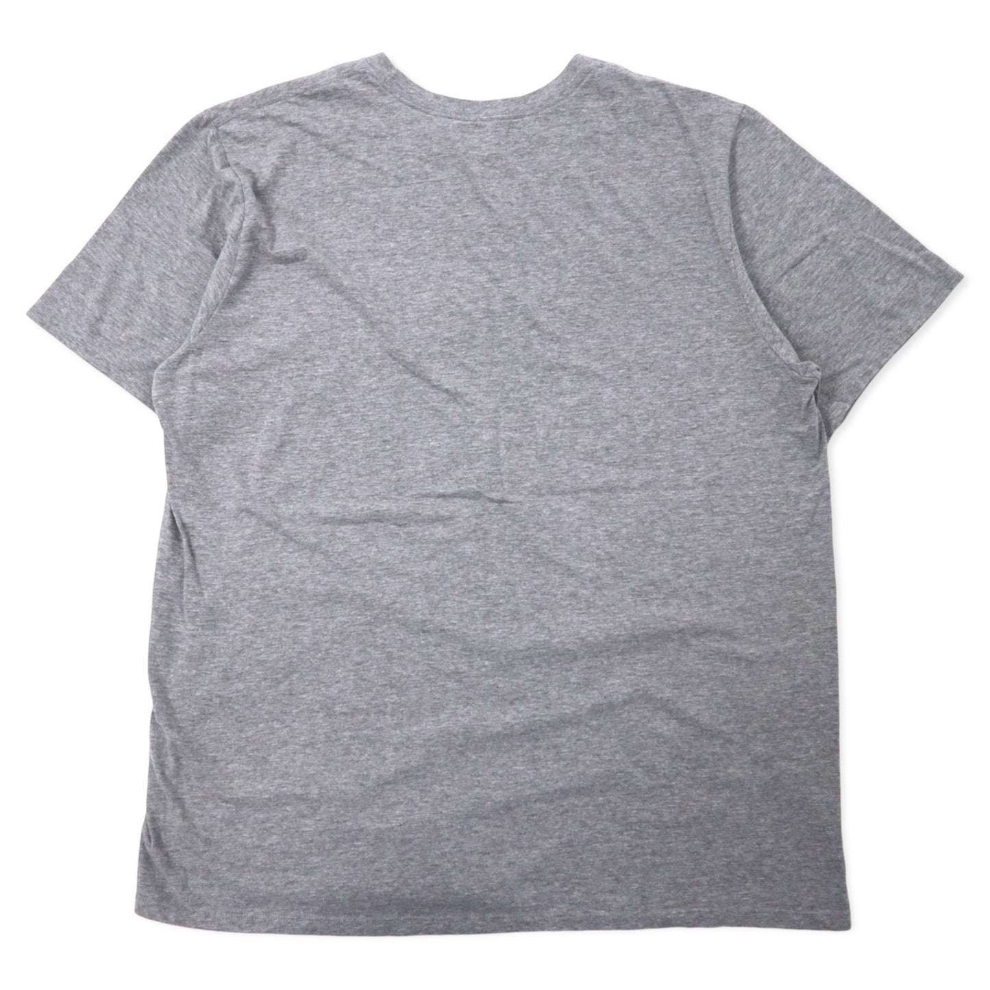 NIKE スウォッシュロゴ プリント Tシャツ XXL グレー コットン ATHLETIC CUT ビッグサイズ エルサルバドル製