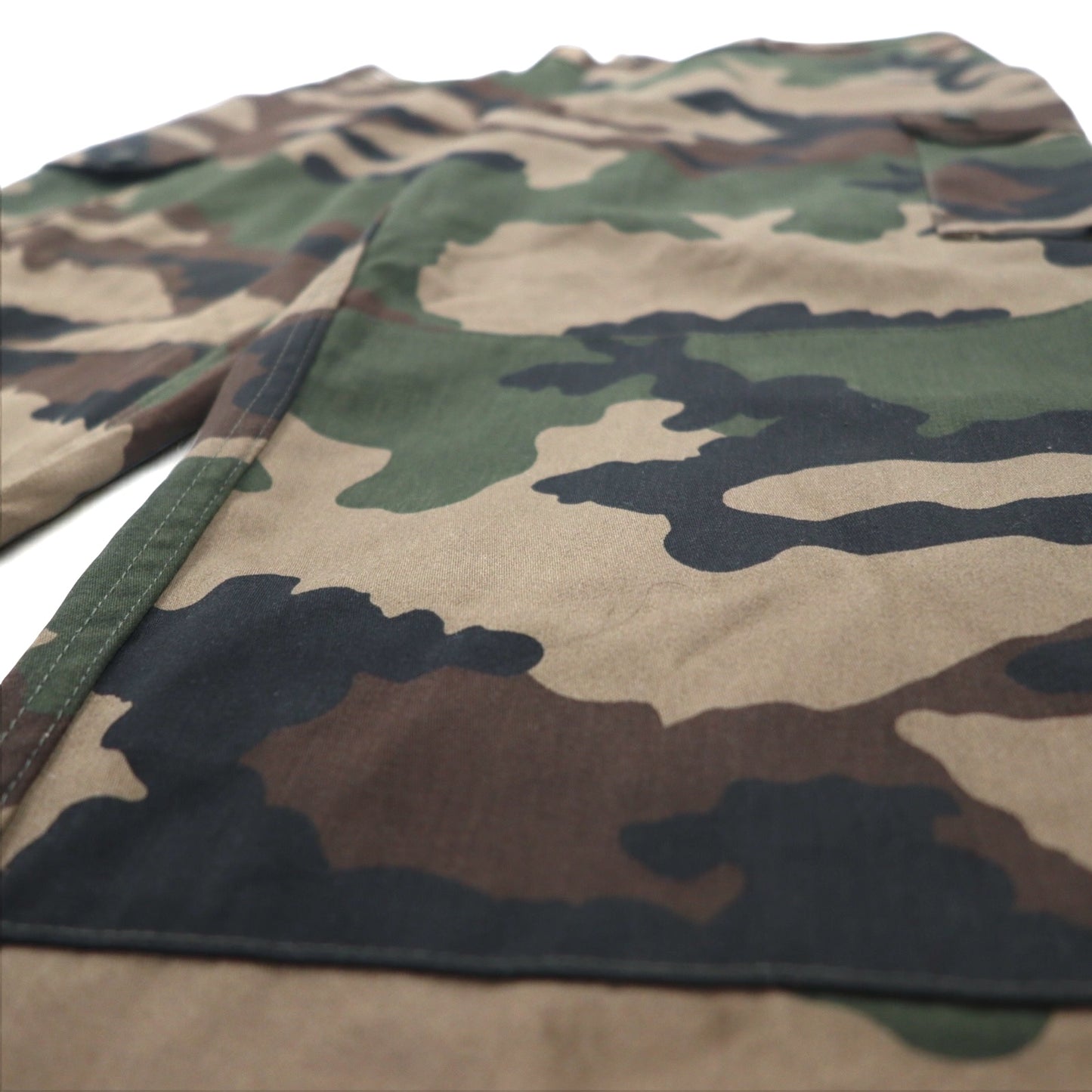 FRENCH MILITARY フランス軍 F-2 ダブルニー カーゴパンツ 96M カーキ カモフラ BIRMINGHAM / F2 ミリタリー MAGECO デッドストック 未使用品