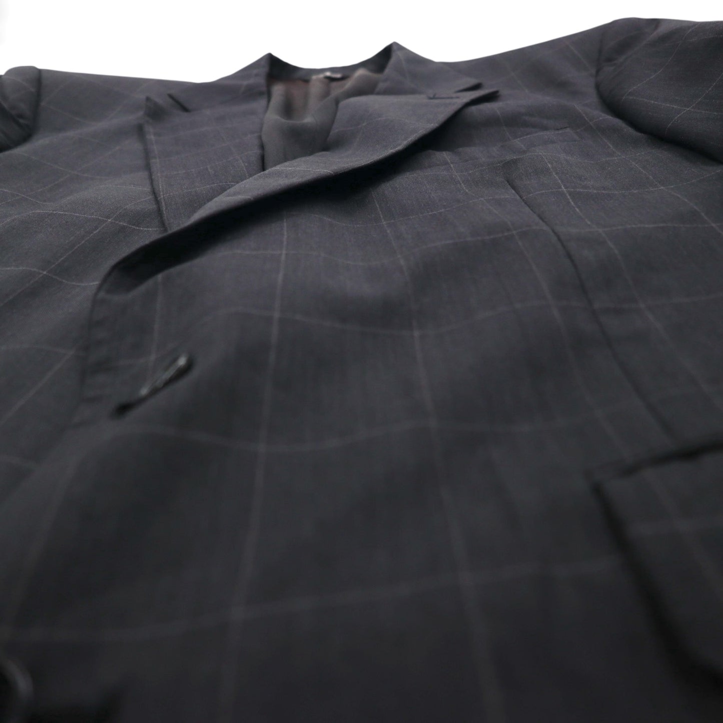 Ralph Lauren 80年代 USA製 UNION MADE 2B テーラードジャケット ブレザー XL チェック POLO UNIVERSITY CLUB 羊毛 Rich's Executive Shop ACTWUタグ