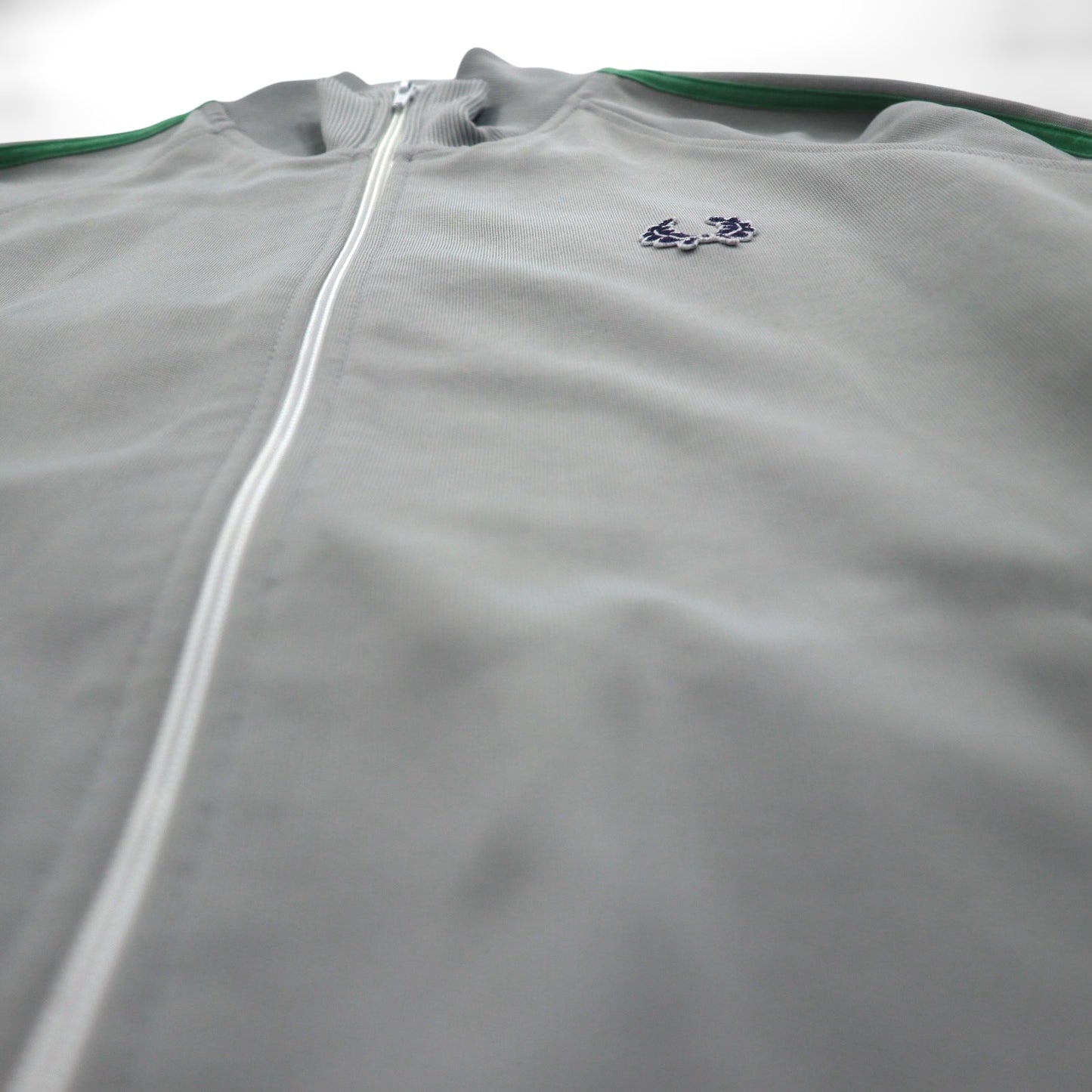 FRED PERRY 80年代 スタンドカラー トラックジャケット ジャージ S グレー フルジップ ハイネック