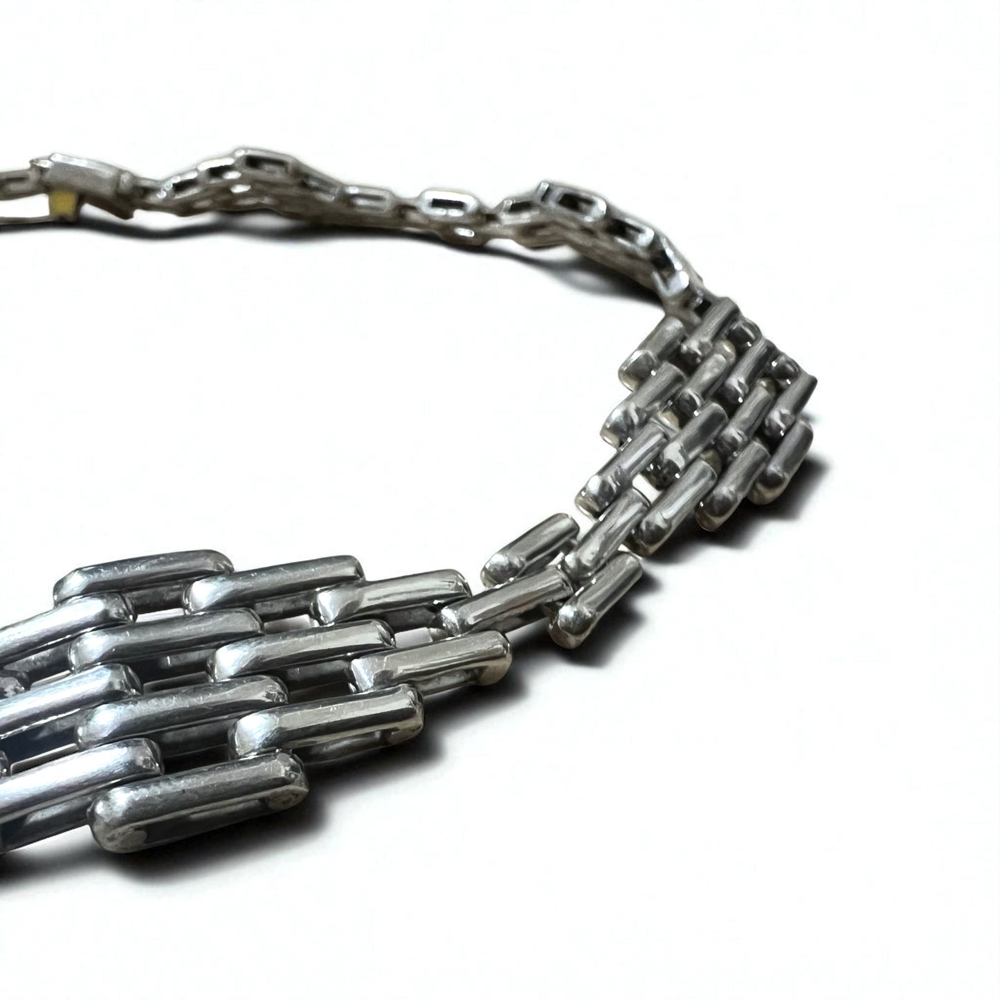 Vintage Mexican Jewelry Modernist Mexican Jewelry Silver Necklace Choker Modernism