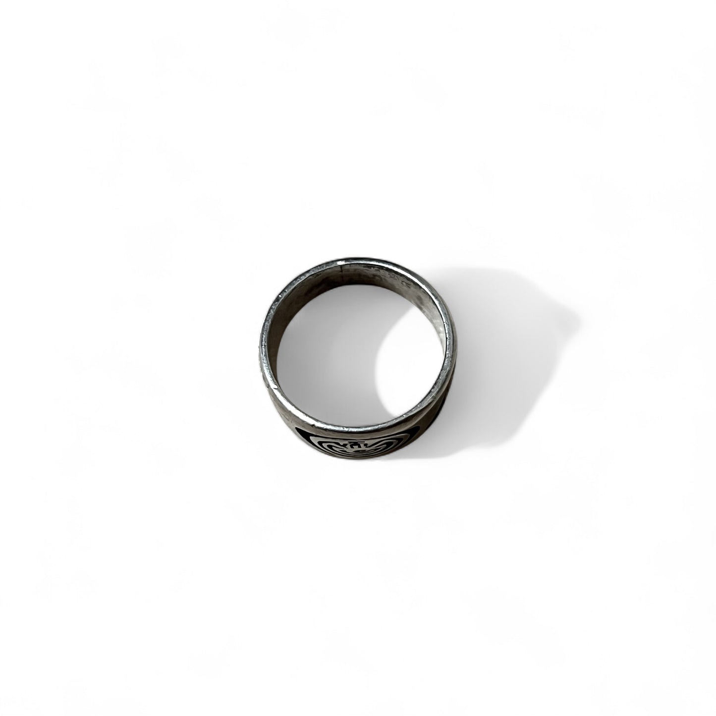 Vintage Hopi Sterling Sliver Ring インディアンジュエリー ホピ族 ココペリ オーバーレイ リング 指輪 20号 STERLING シルバー