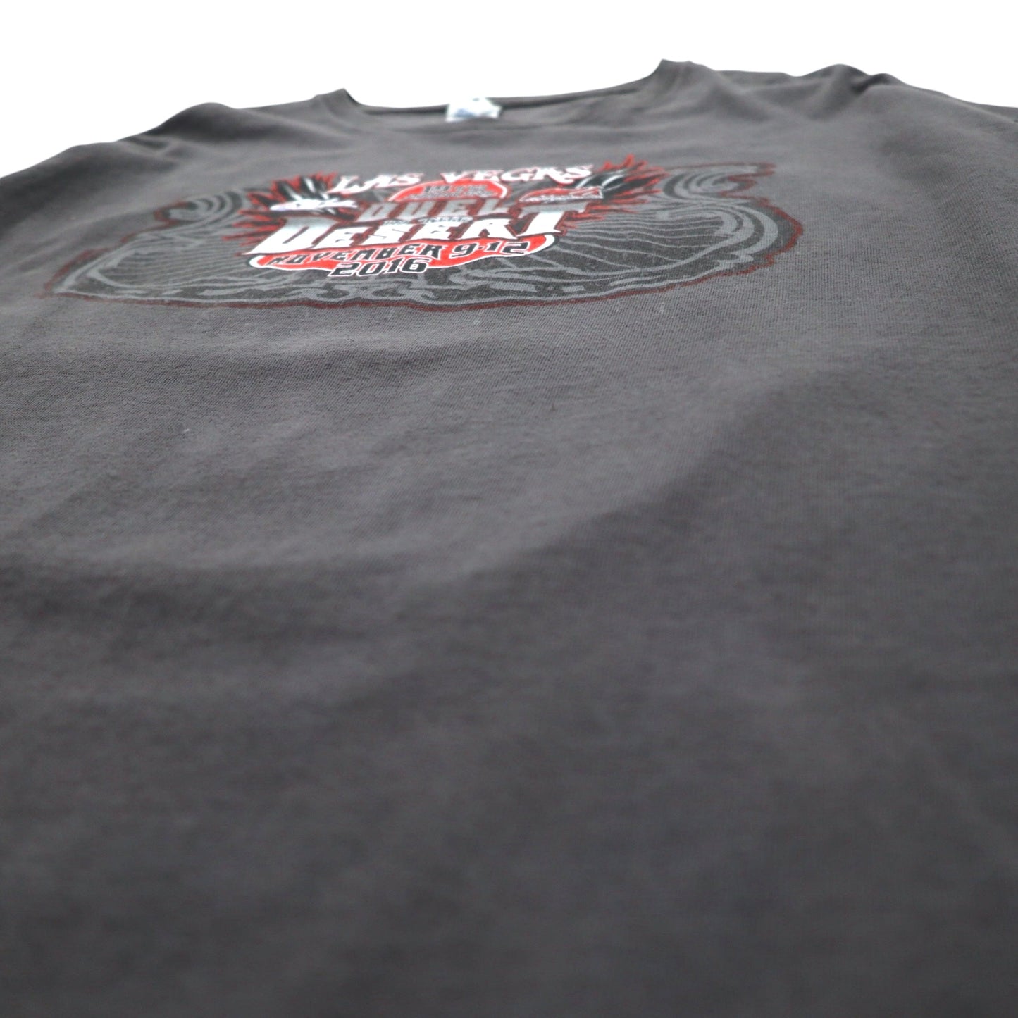 DELTA ロングスリーブTシャツ ロンT 3XL グレー 両面プリント レーシングカー DUEL IN THE DESERT